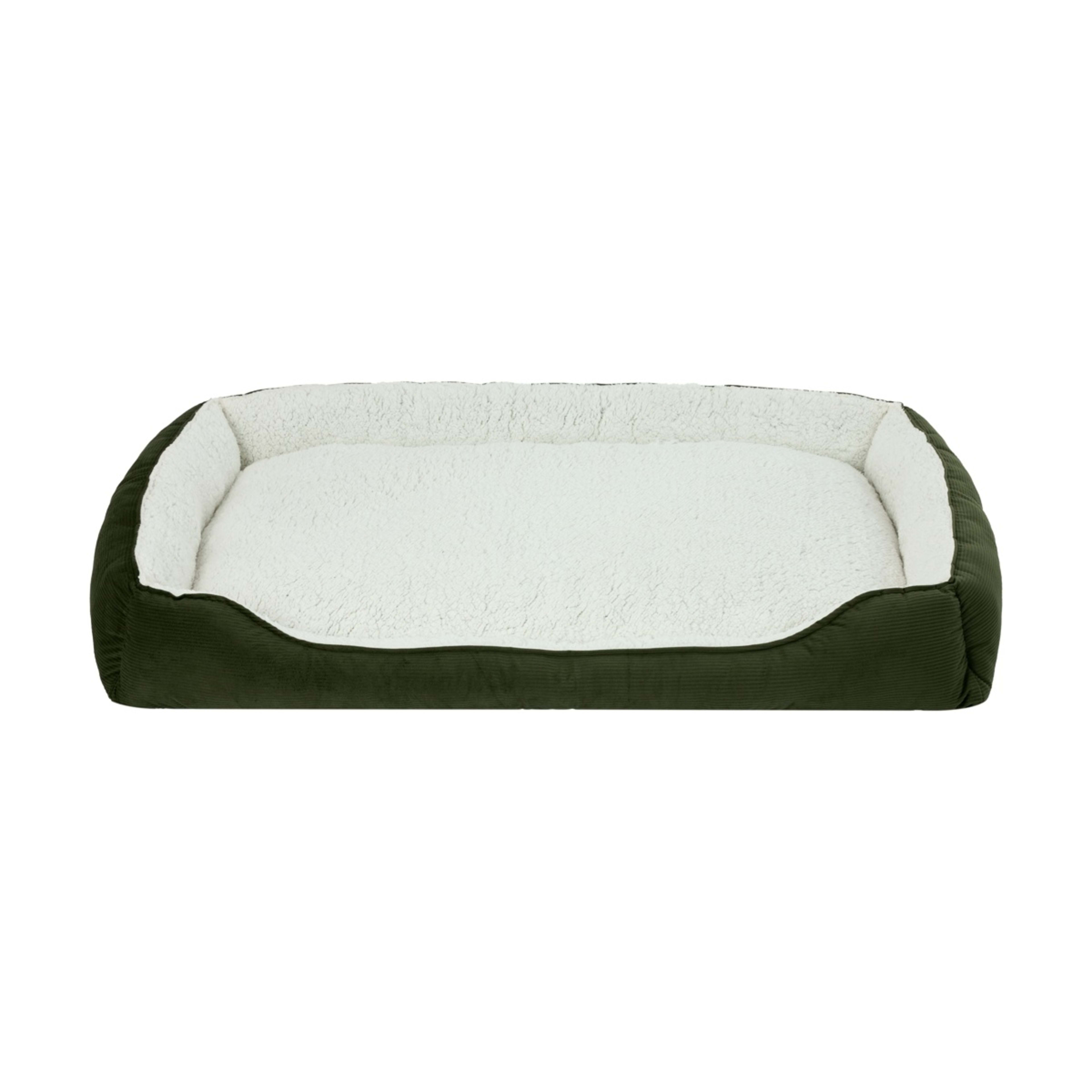 2 Pet Bed Lounge Corduroy - Extra Large, Green, 2 of 8