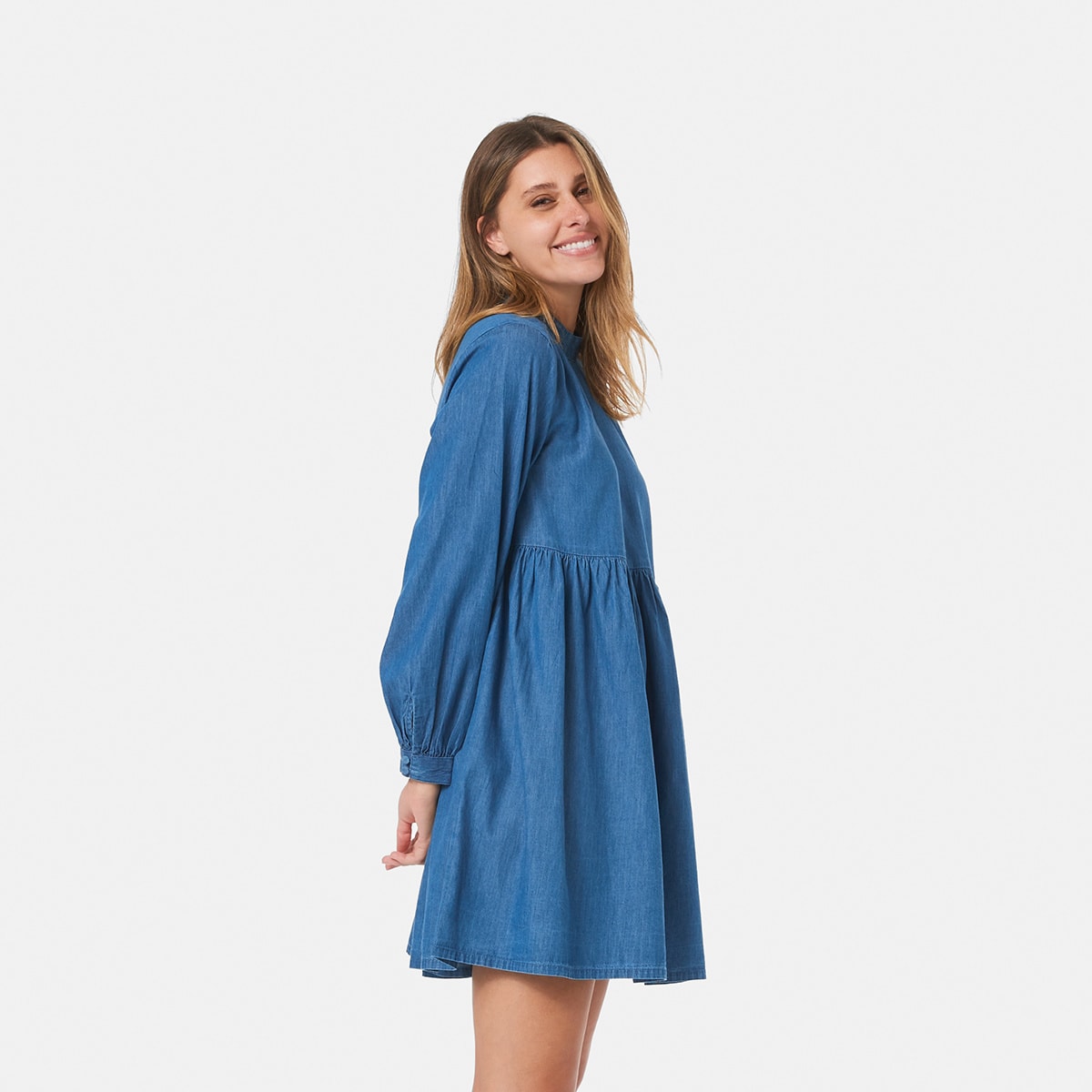 Long Sleeve Denim Dress - Kmart