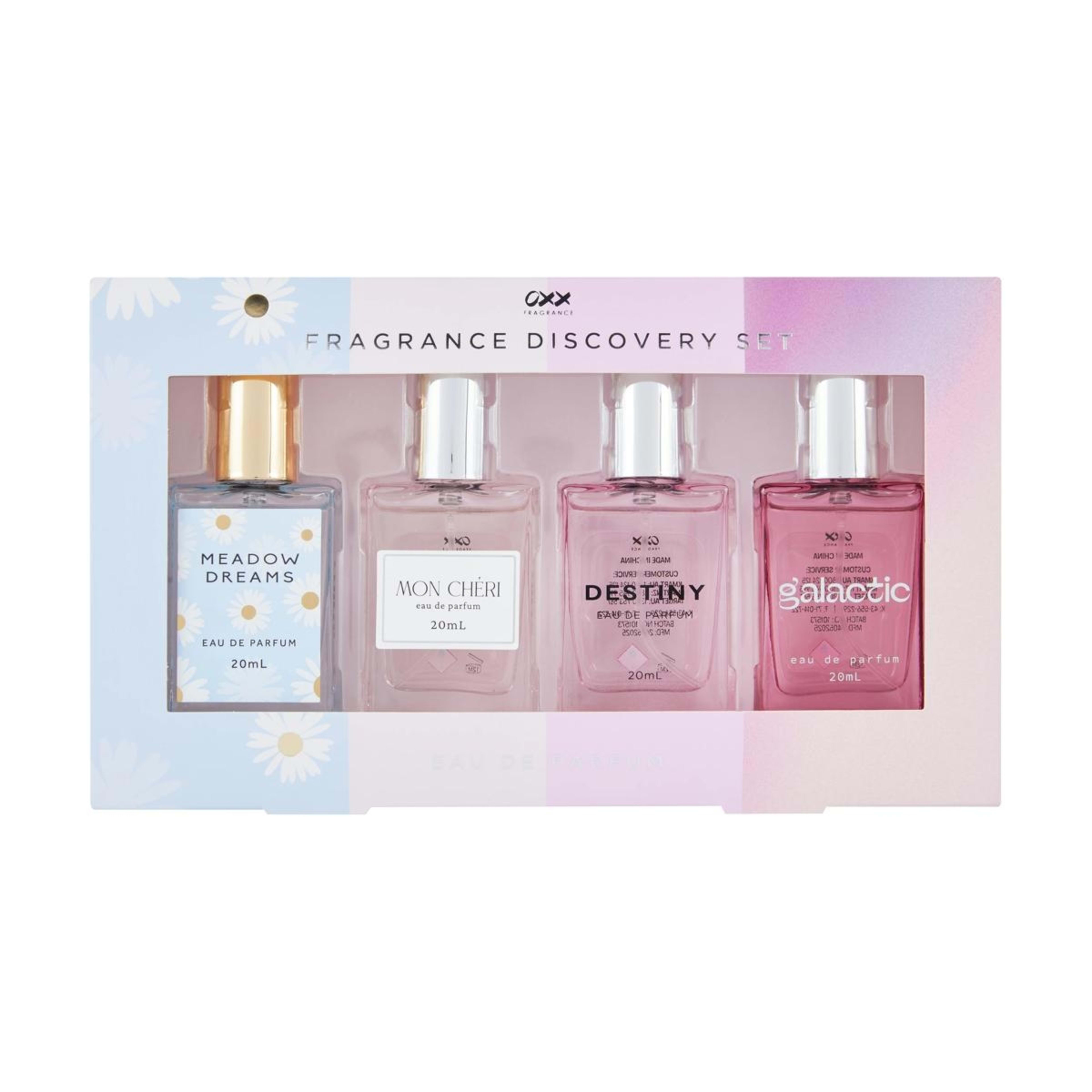 1 OXX Fragrance 4 Pack Eau De Parfum Fragrance Discovery Set