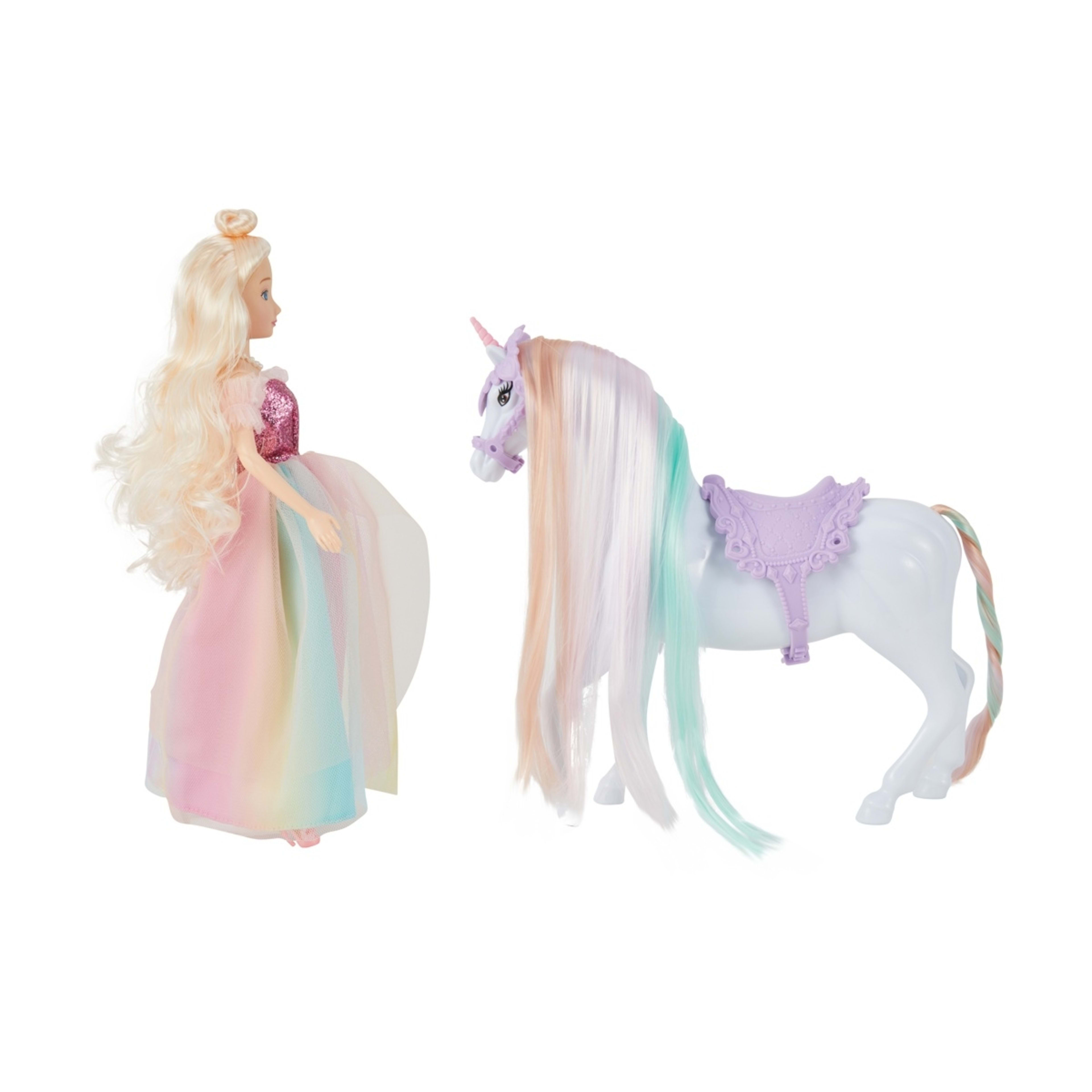 3 5 Piece Fashion Doll Unicorn Fantasy Set, 3 of 10