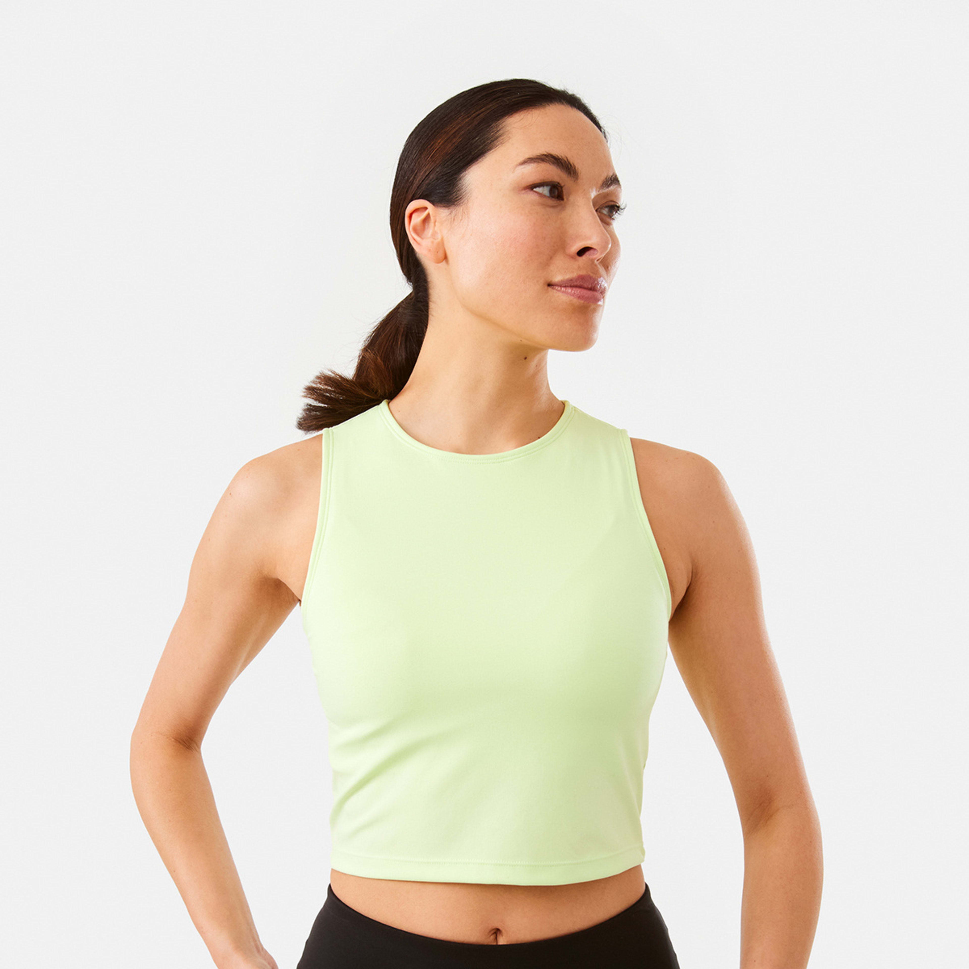 1 Active Womens Ultrasoft Muscle Tank Sunsetlime, 1 of 6