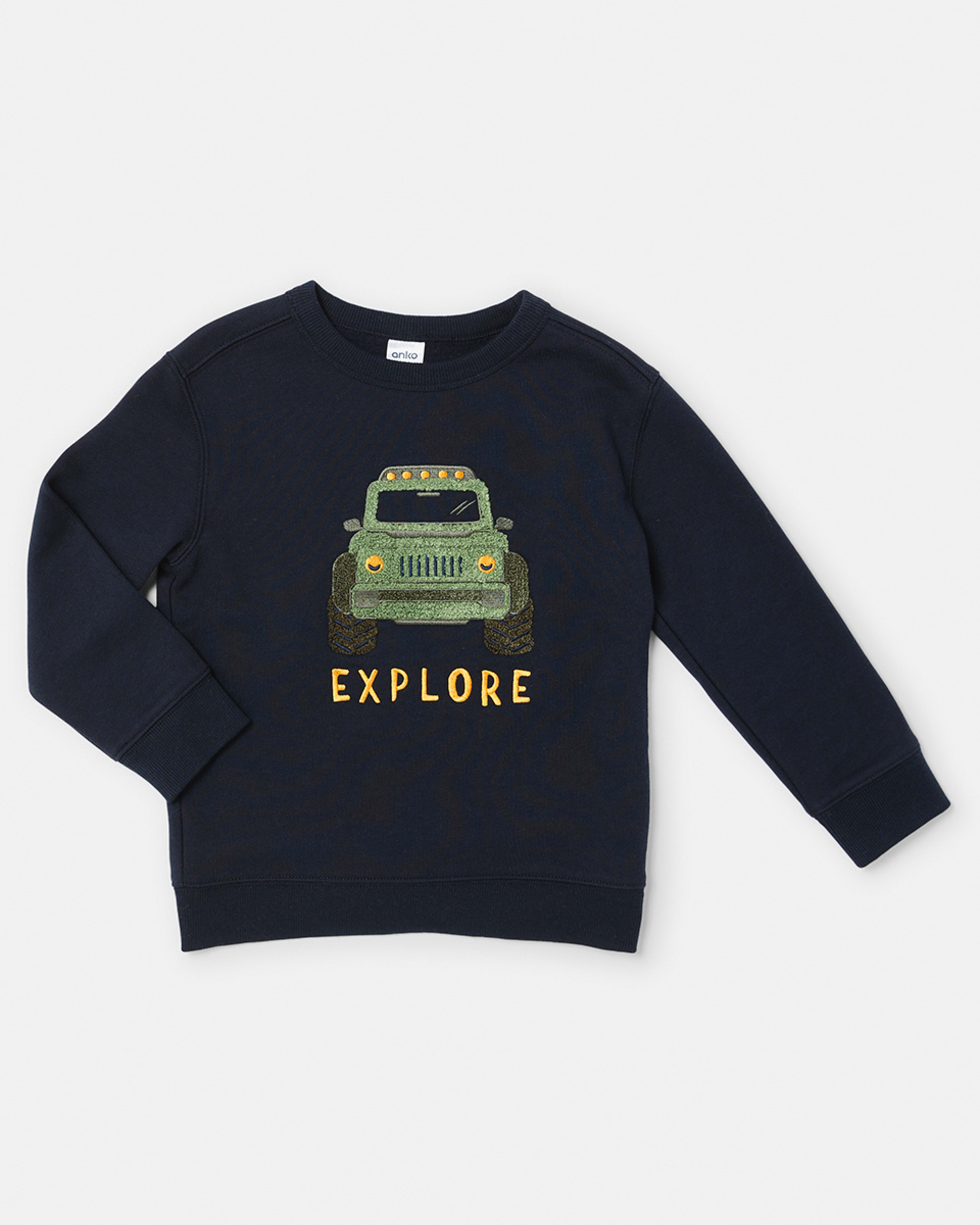 Boucle Crew Neck Sweatshirt Kmart