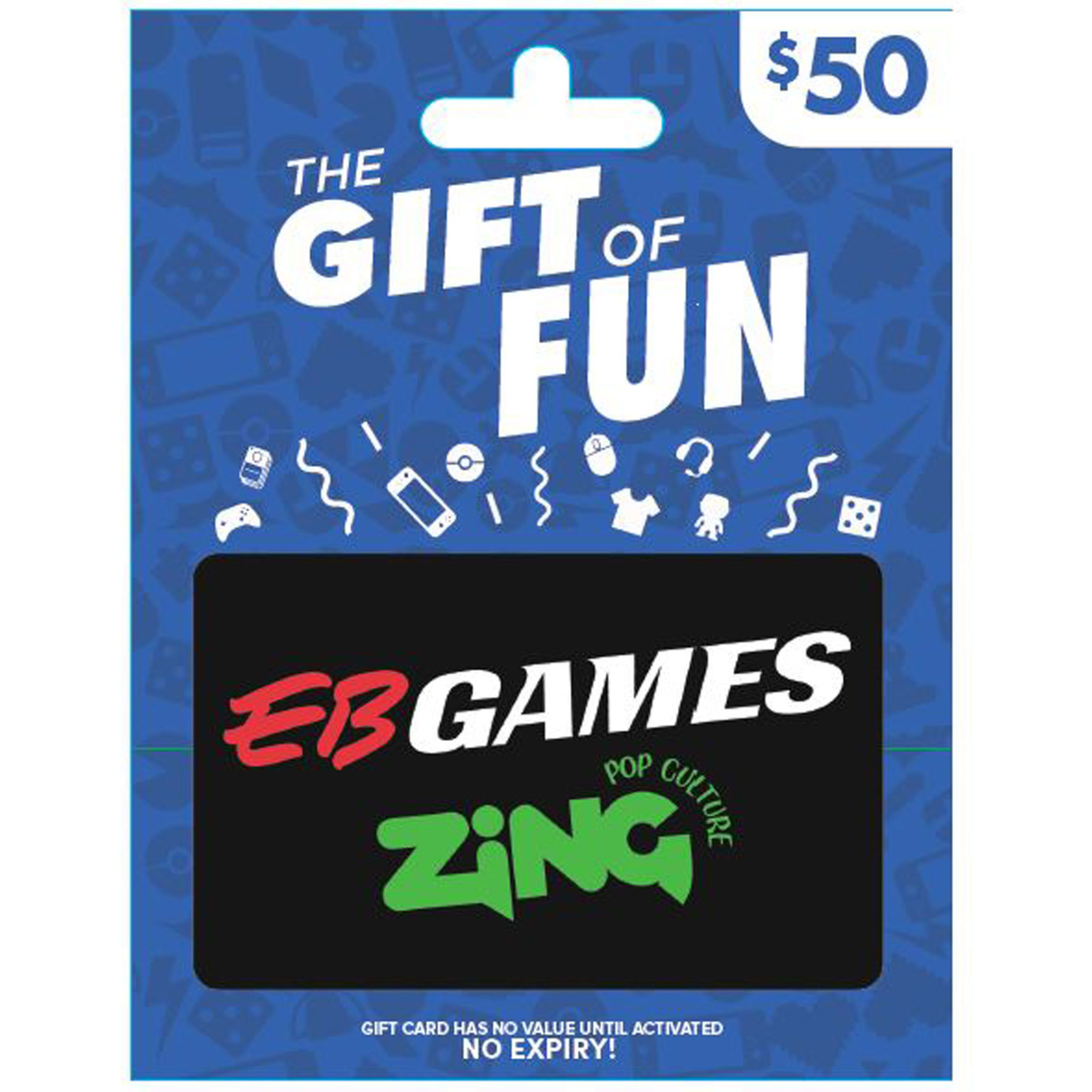 1 EB Games Pop Culture Zing $50 Gift Card