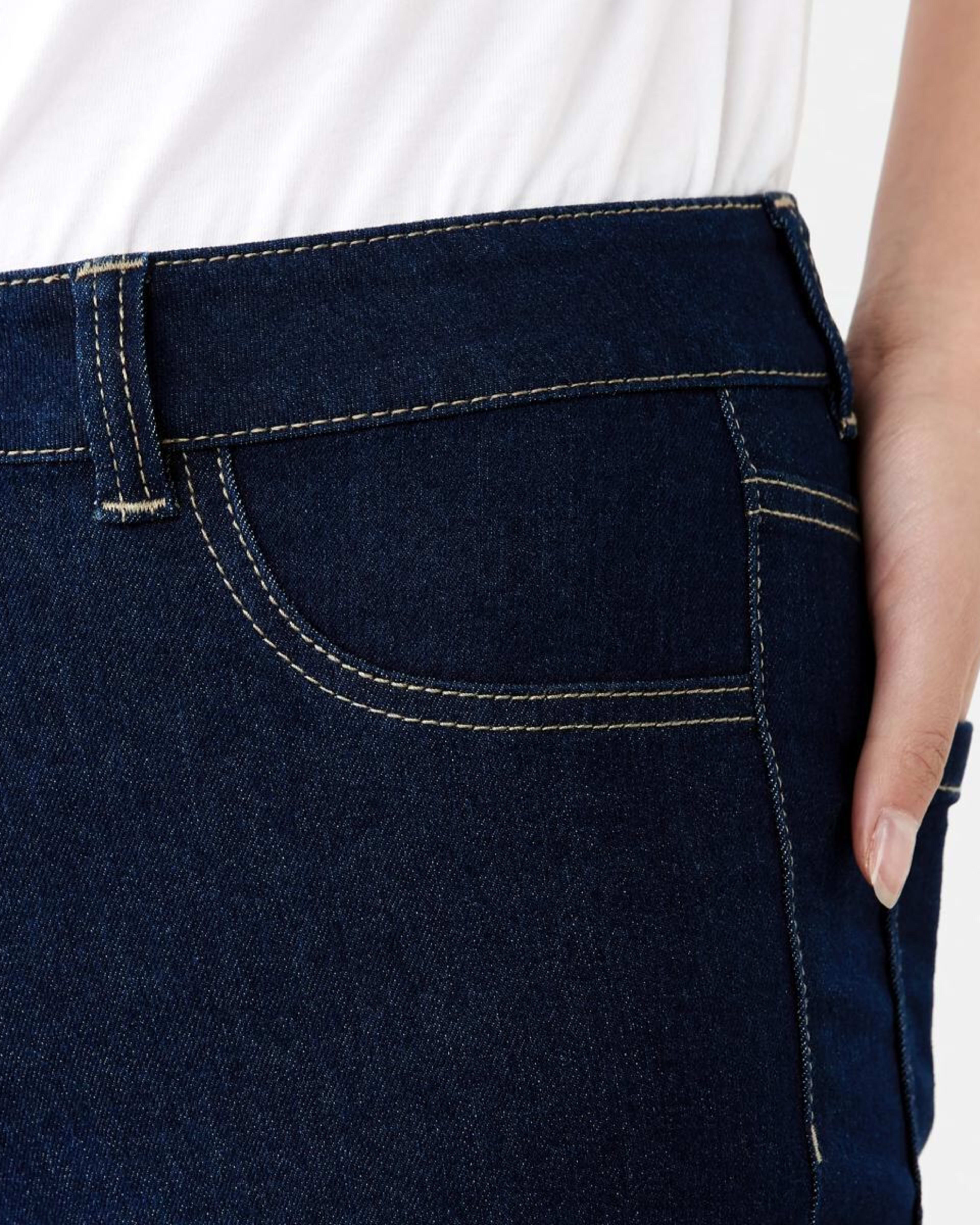 6 Classic Straight Jeans DENIM INDIGO, 6 of 10