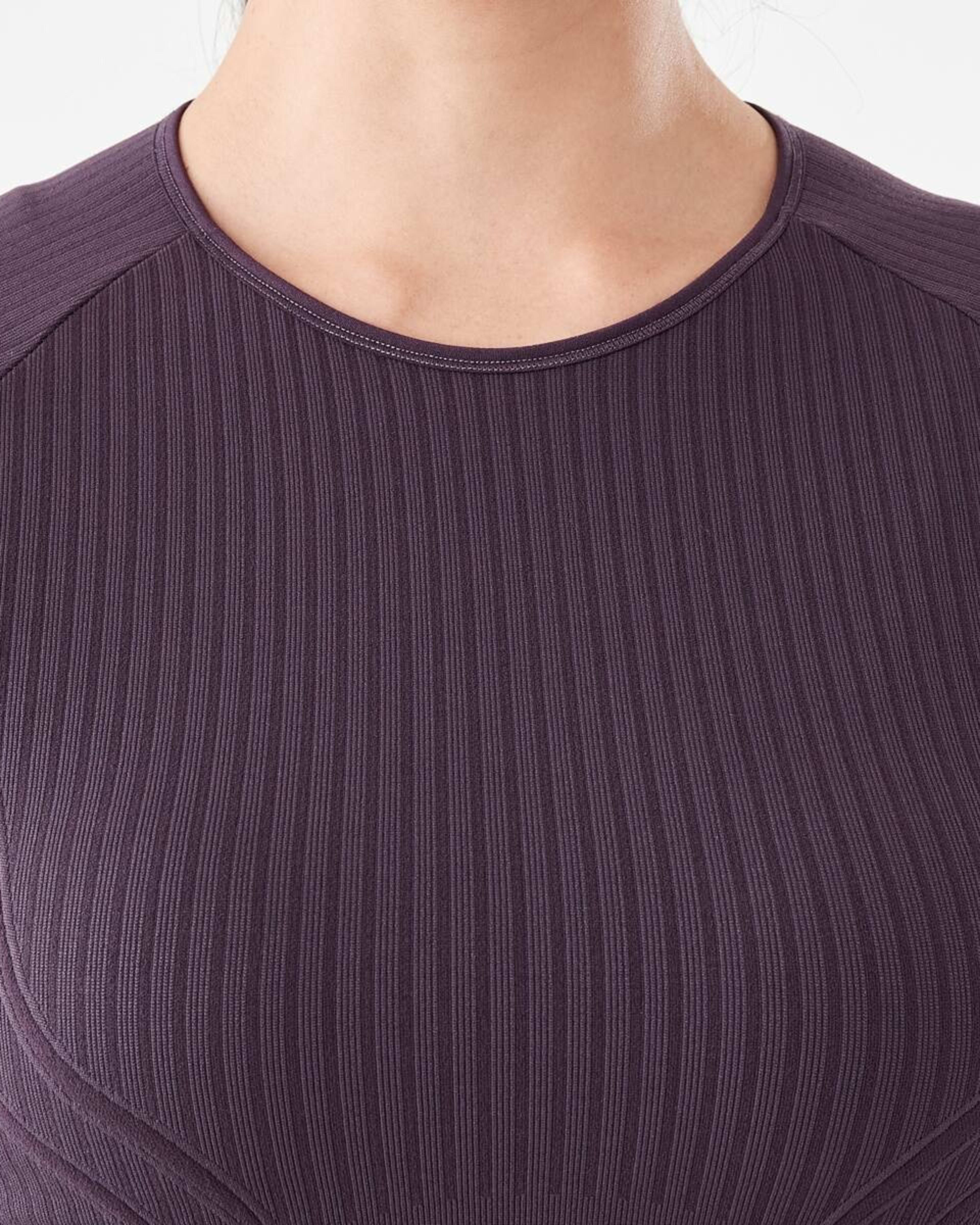 5 Active Womens Long Sleeve Seamfree Top Pur Rasin, 5 of 7