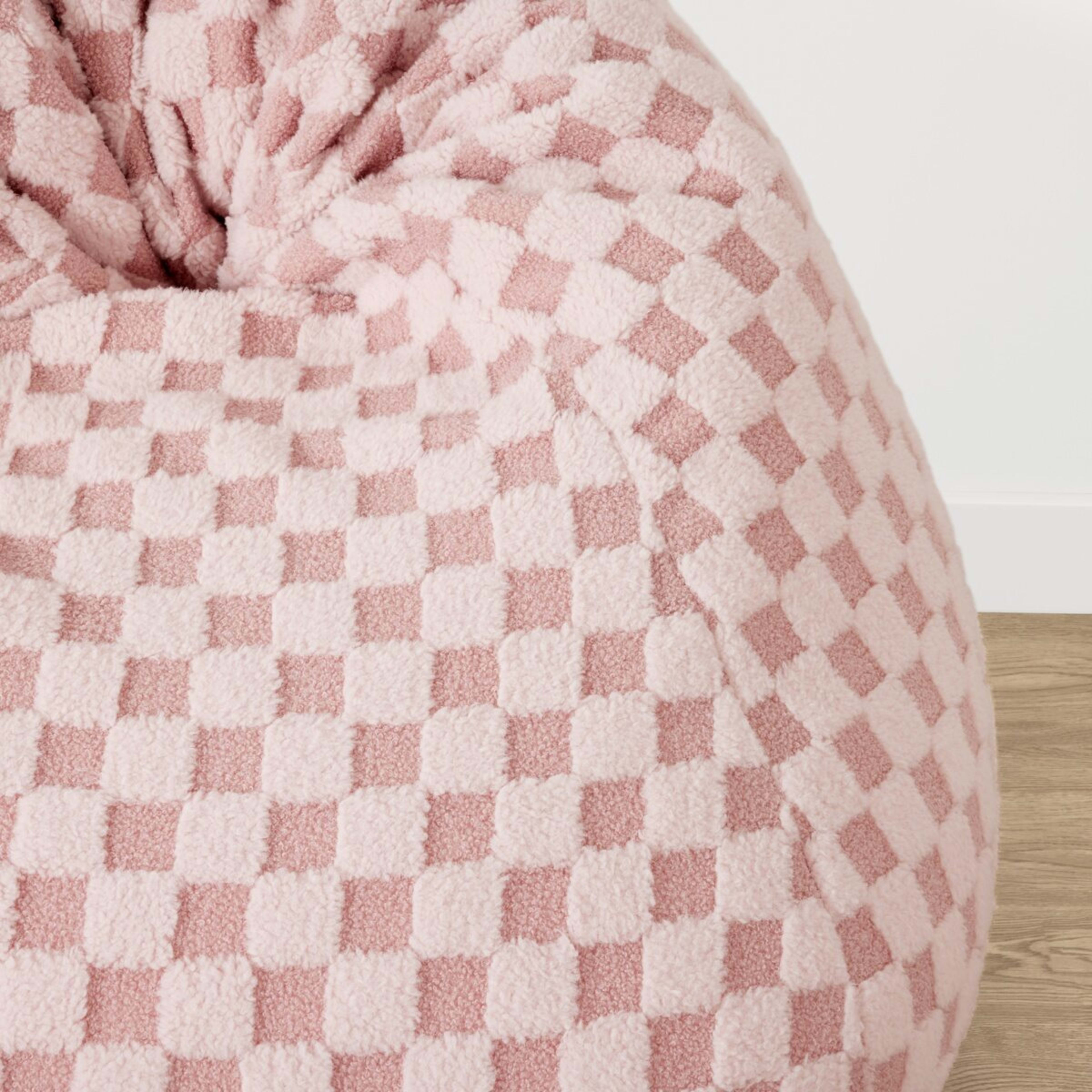 5 Checker Bean Bag - Pink, 5 of 7