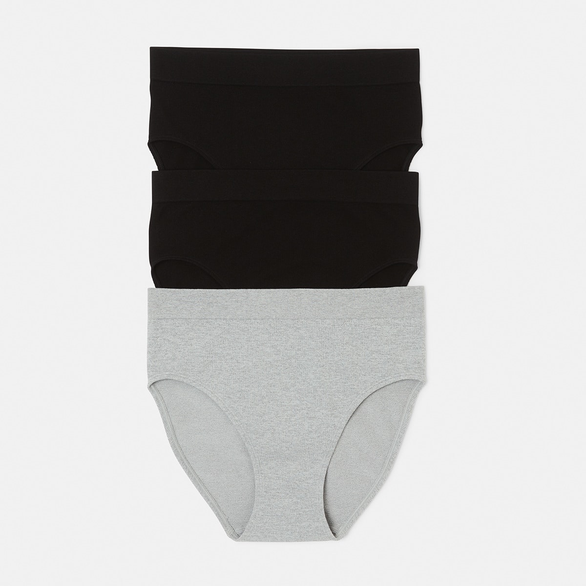 3 Pack Rib Seamfree Full Briefs Kmart