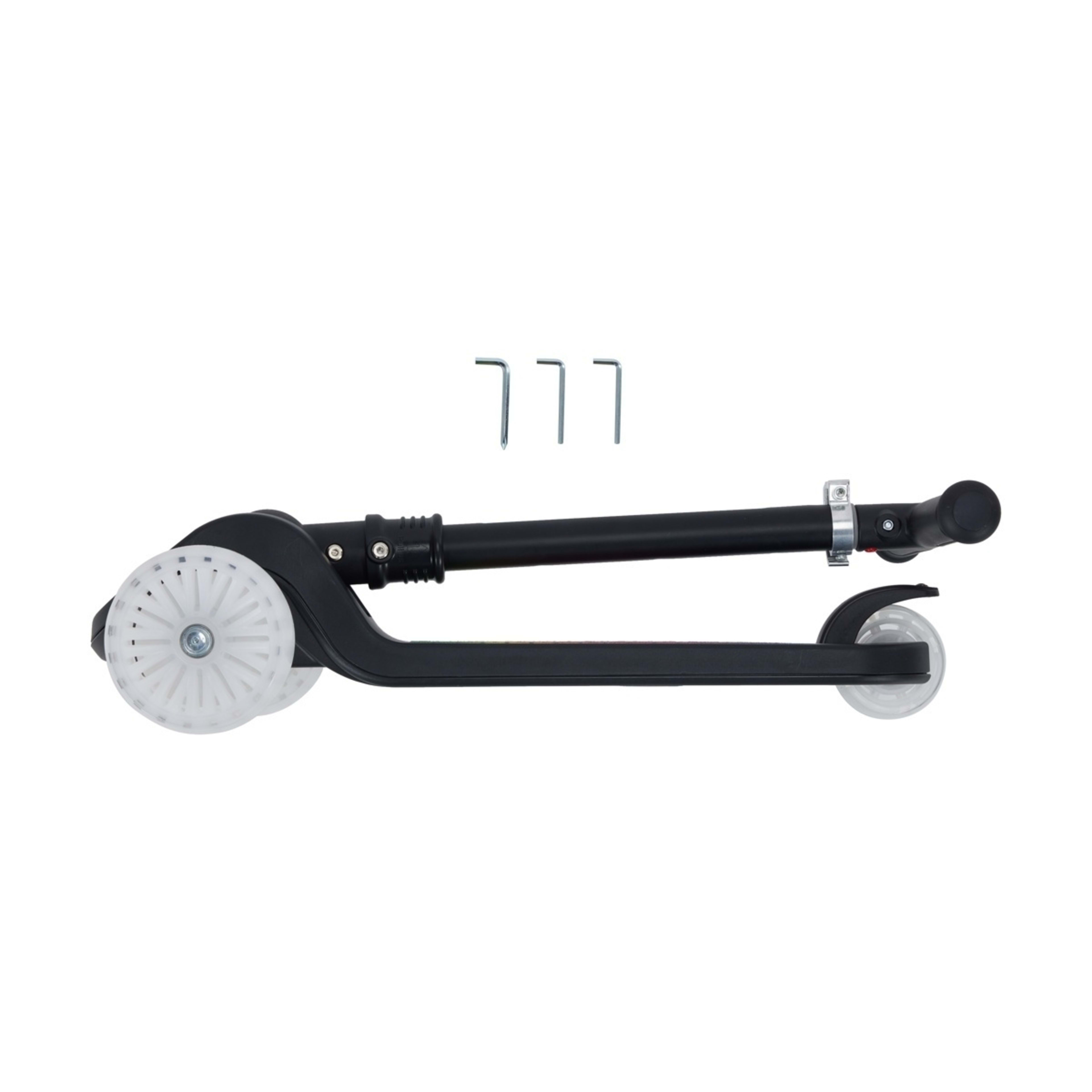 6 Light Up Tri Scooter - Black, 6 of 10