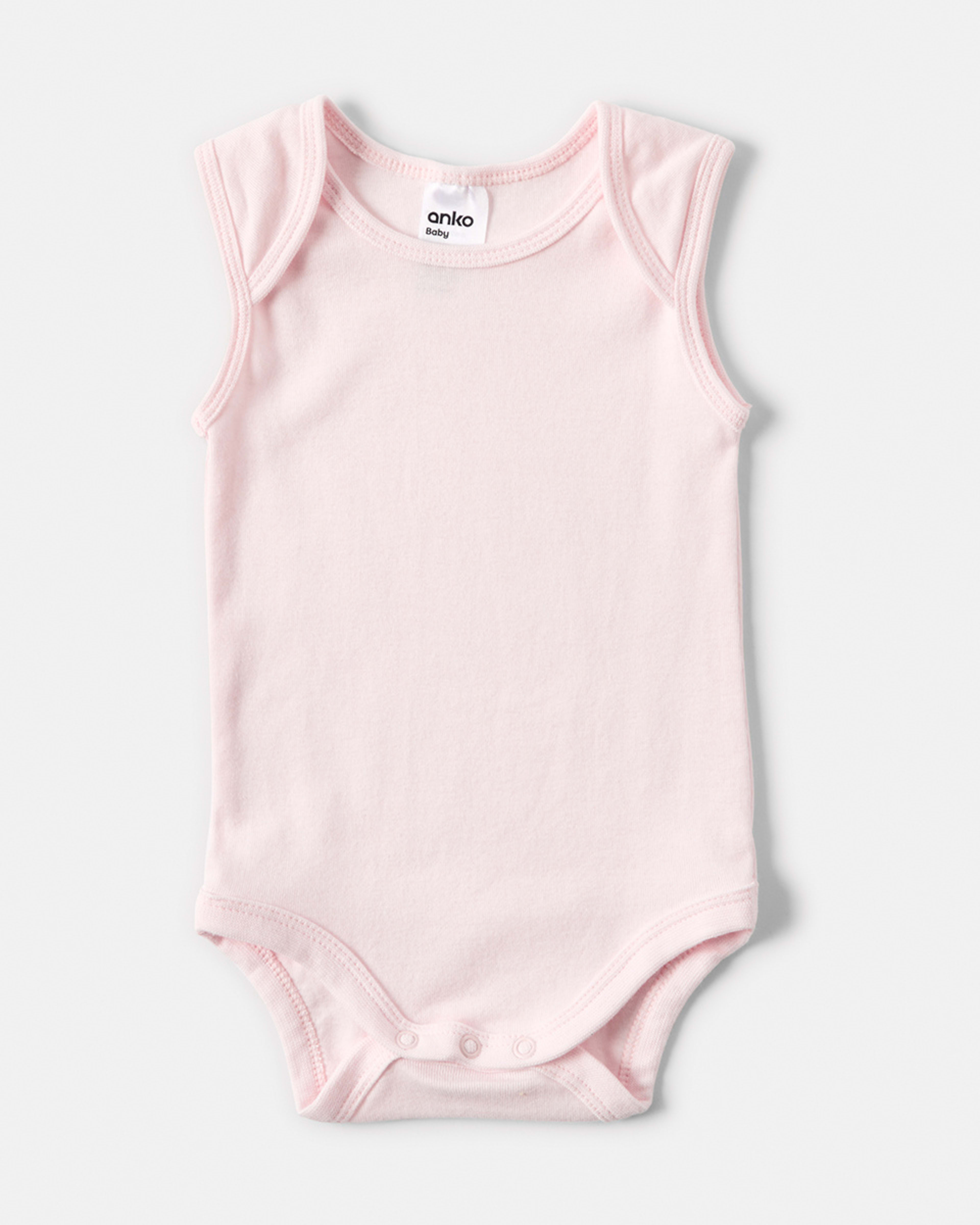 7 5 Pack Sleeveless Bodysuits New Pink, 7 of 8