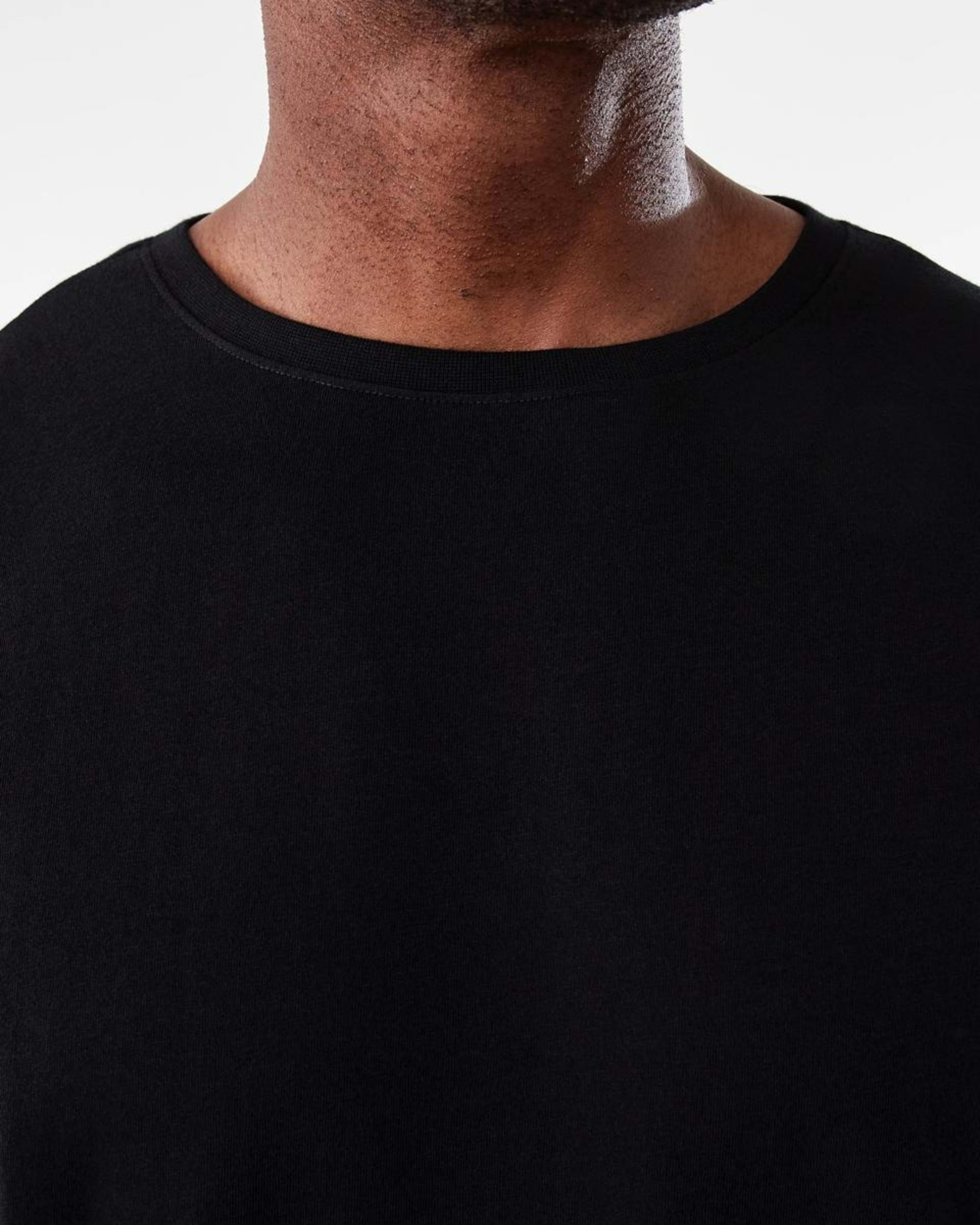 5 Plain Crew Neck T-shirt BLACK, 5 of 7