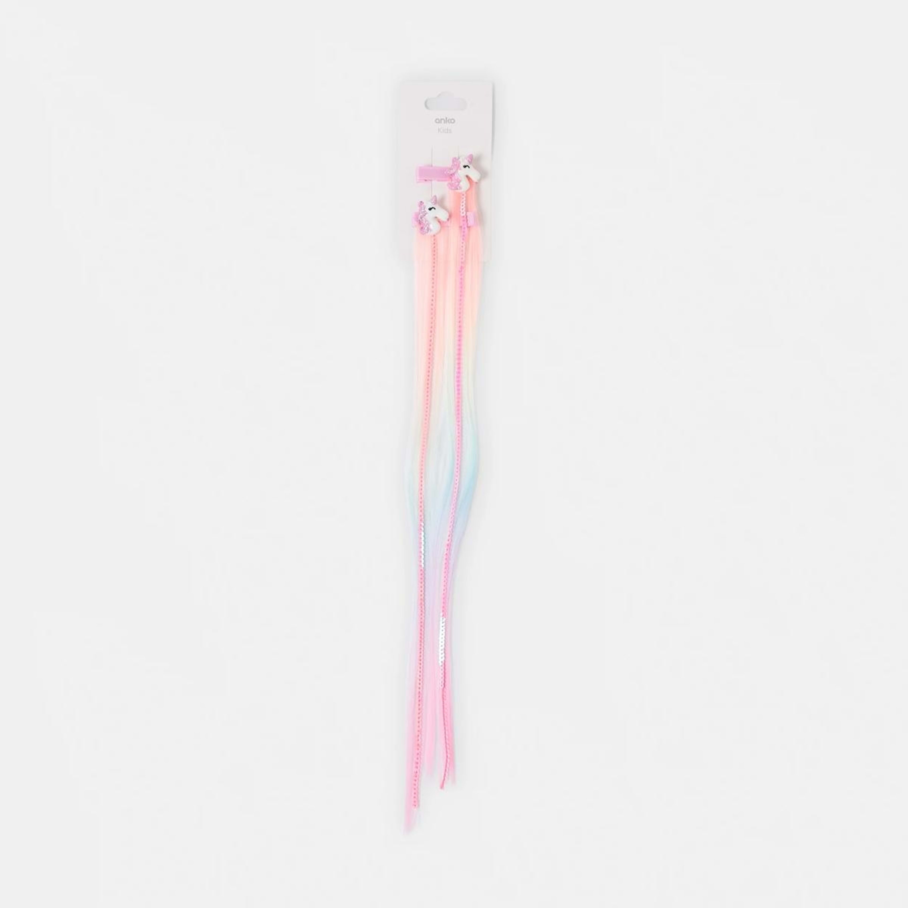 3 2 Pack Unicorn Hair Extension Hair Clip, 3 of 3