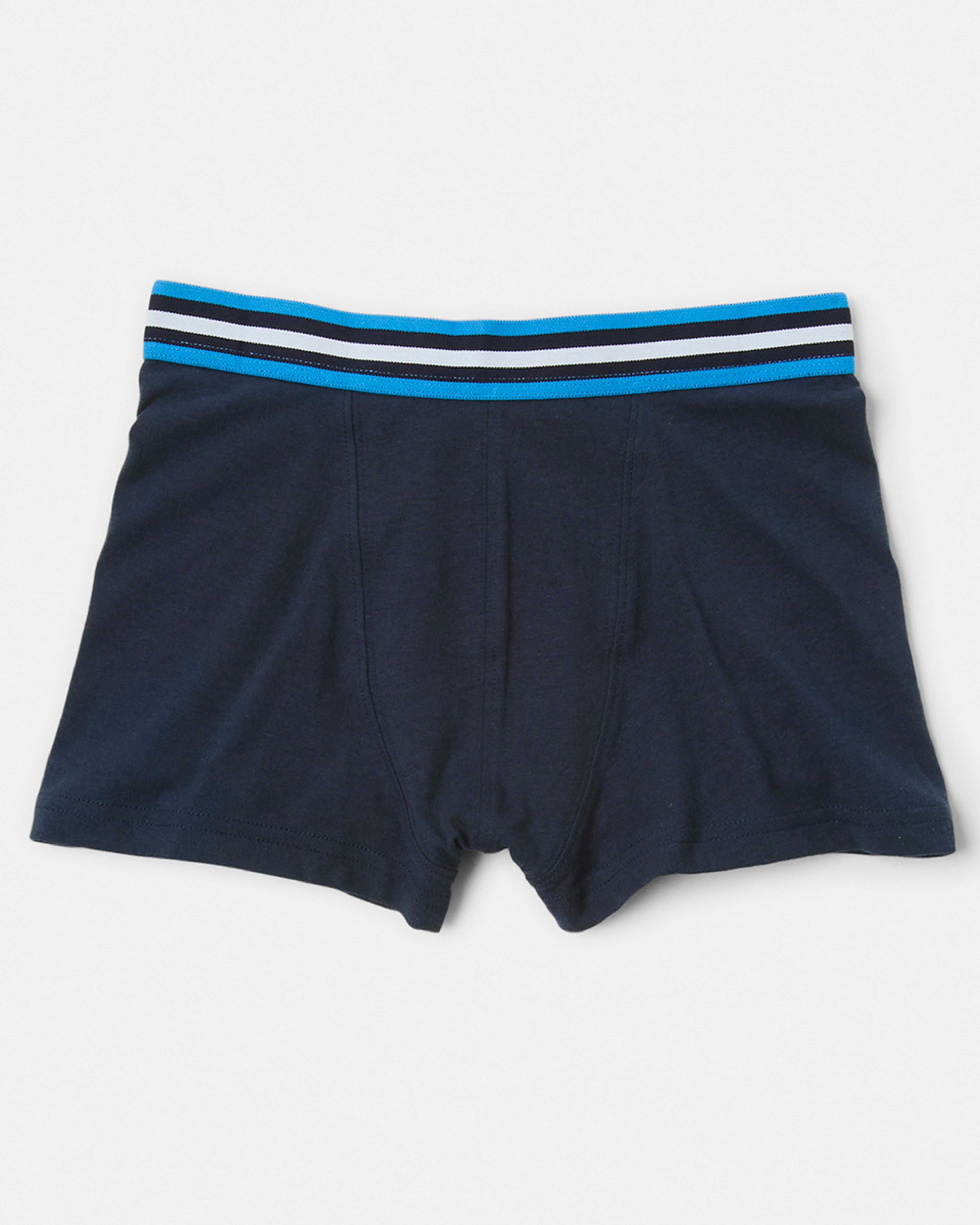 5 7 Pack Attached Elastic Trunks BLUES STRIPE, 5 of 10