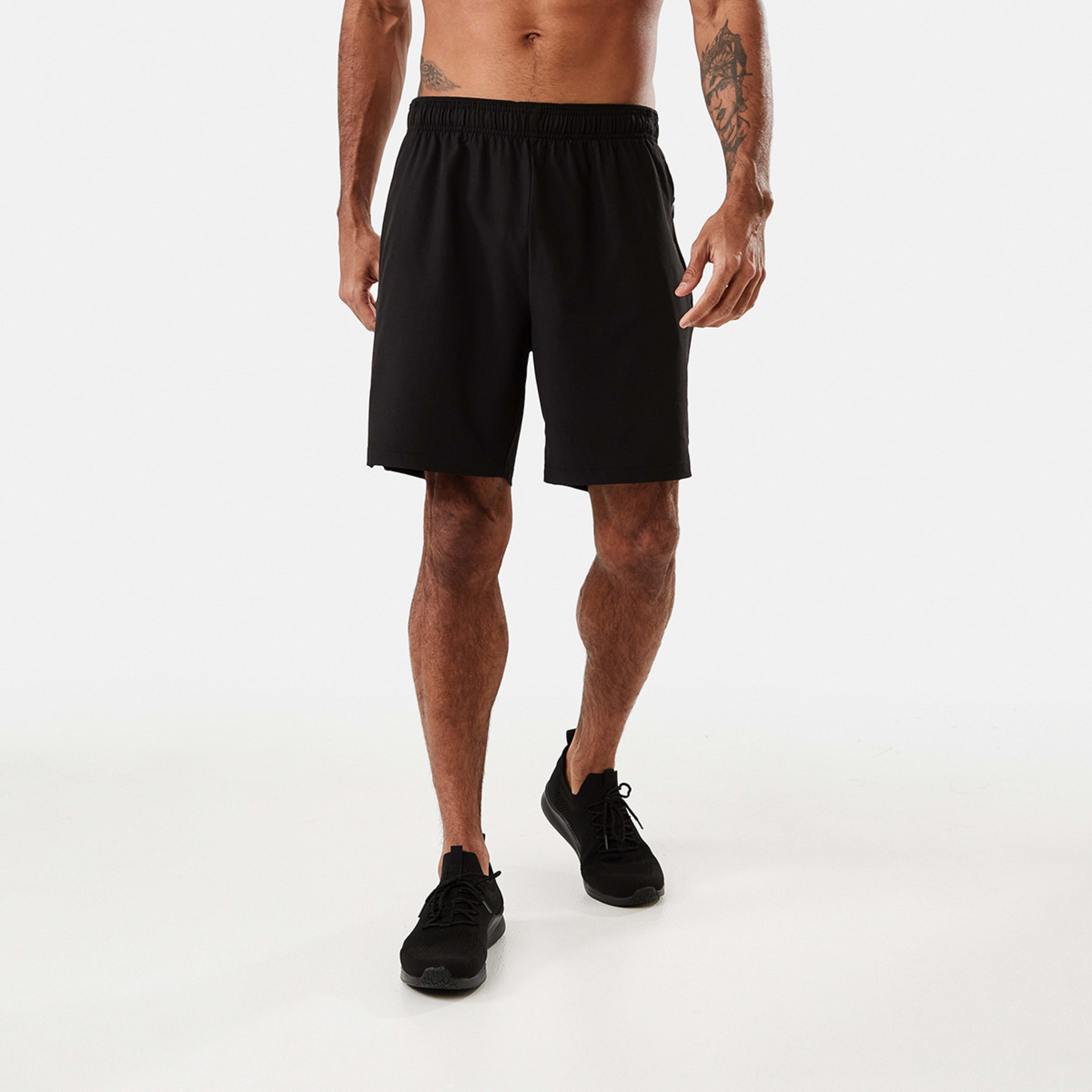 6 Active Mens Gym Shorts Black, 6 of 7