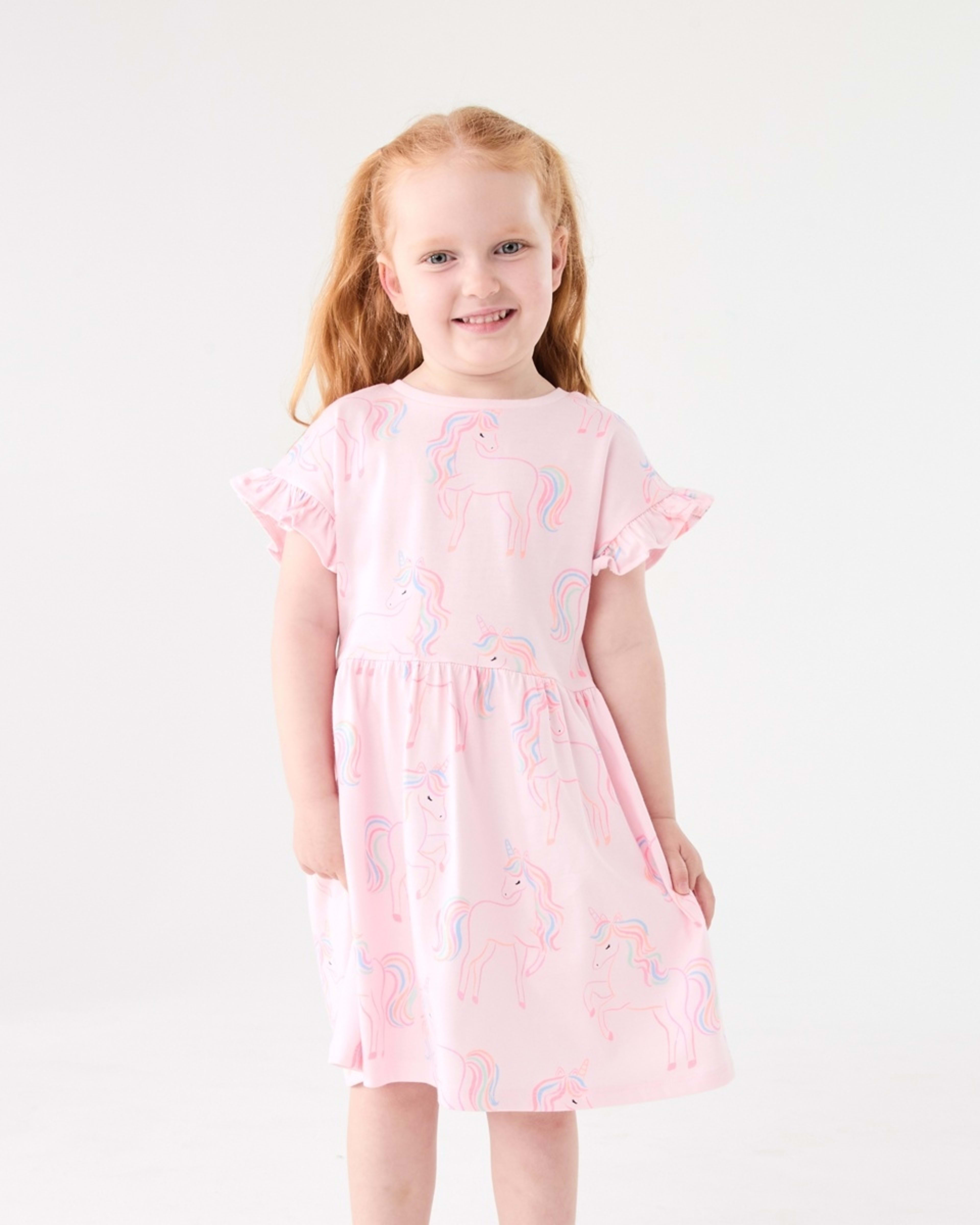 1 Jersey Dress VIBRANT UNICORN BALLERINA, 1 of 8