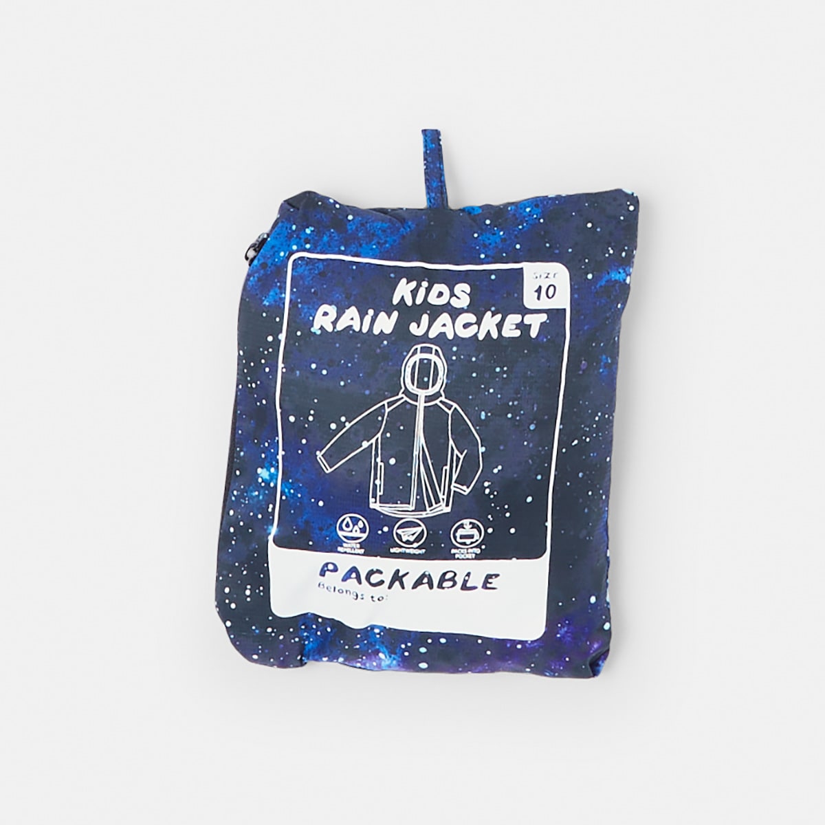 Active Kids Packable Rain Jacket Kmart