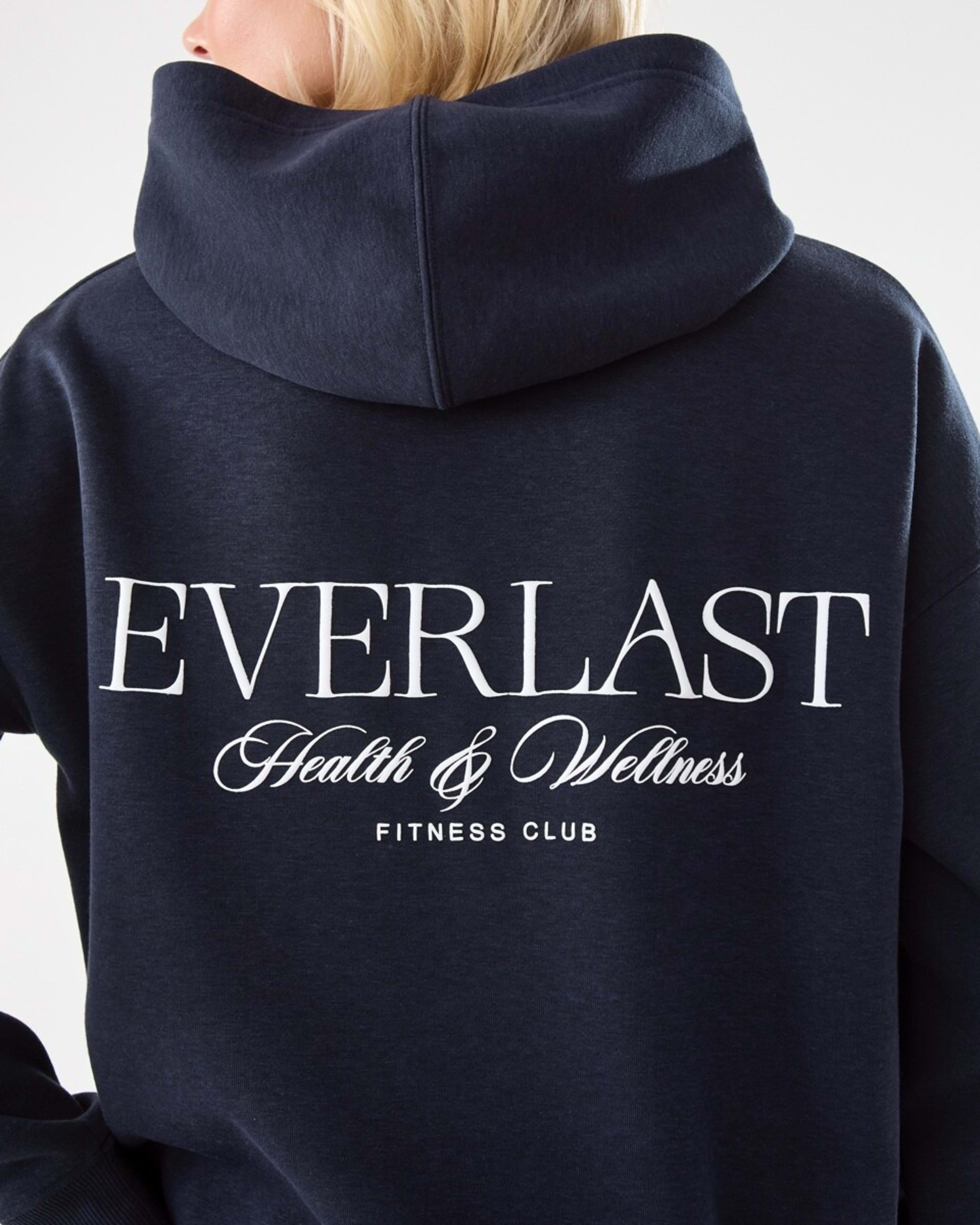 8 Everlast Womens Street Oversized Hoodie Washed Nvy, 8 of 8