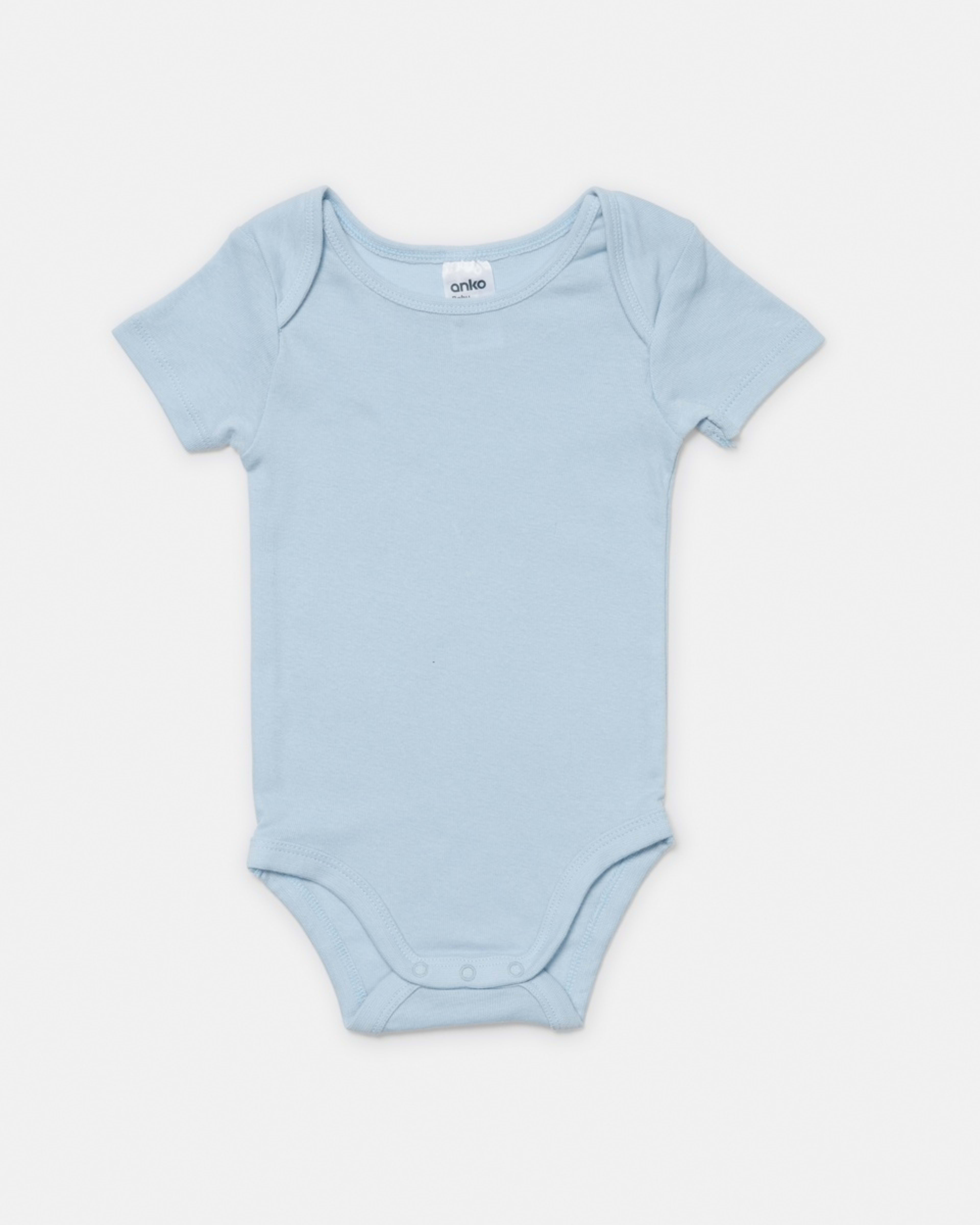 3 5 Pack Short Sleeve Bodysuits BLUE MULTI PACK, 3 of 8