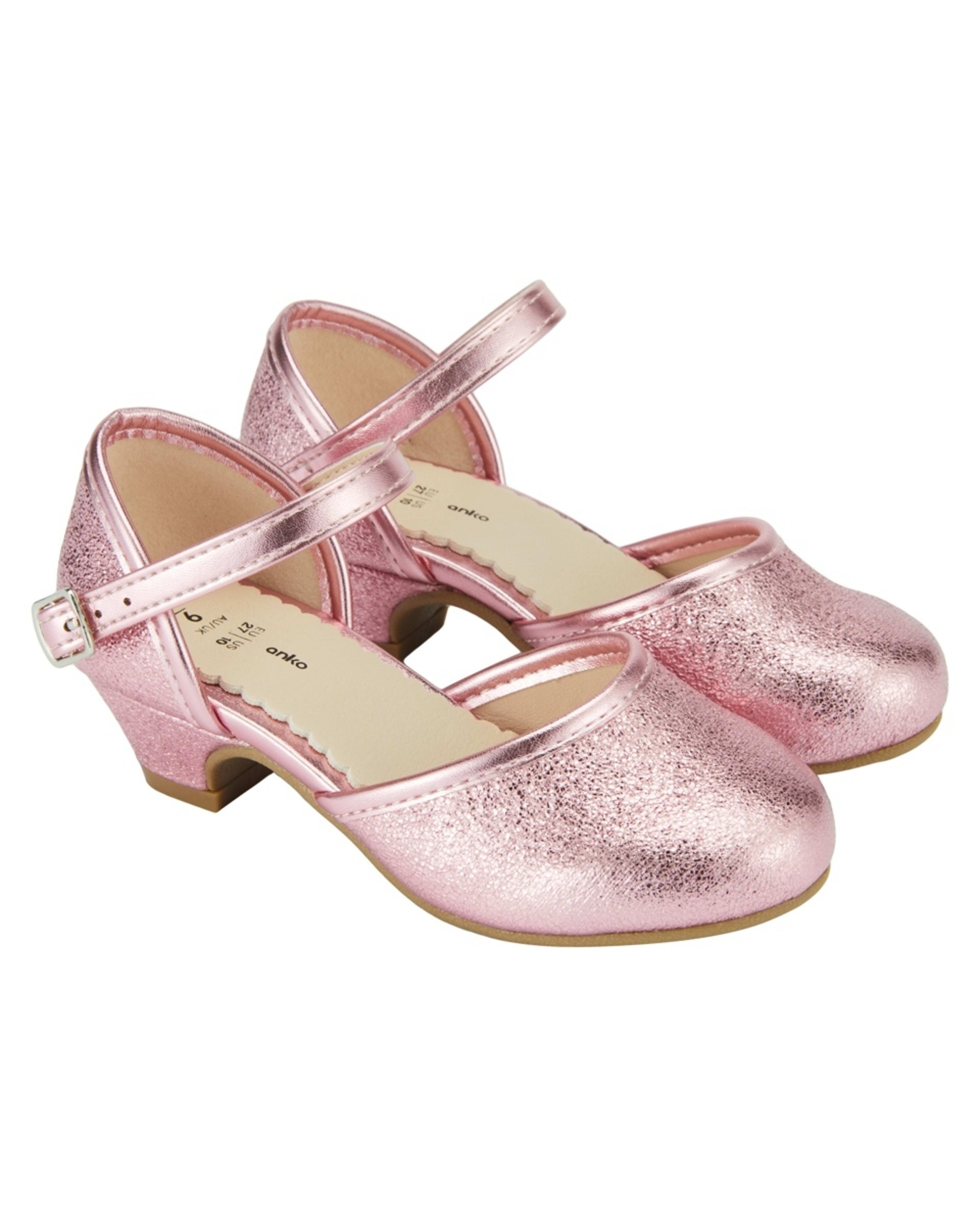 4 Junior Heels LIGHT PINK GLITTER, 4 of 5