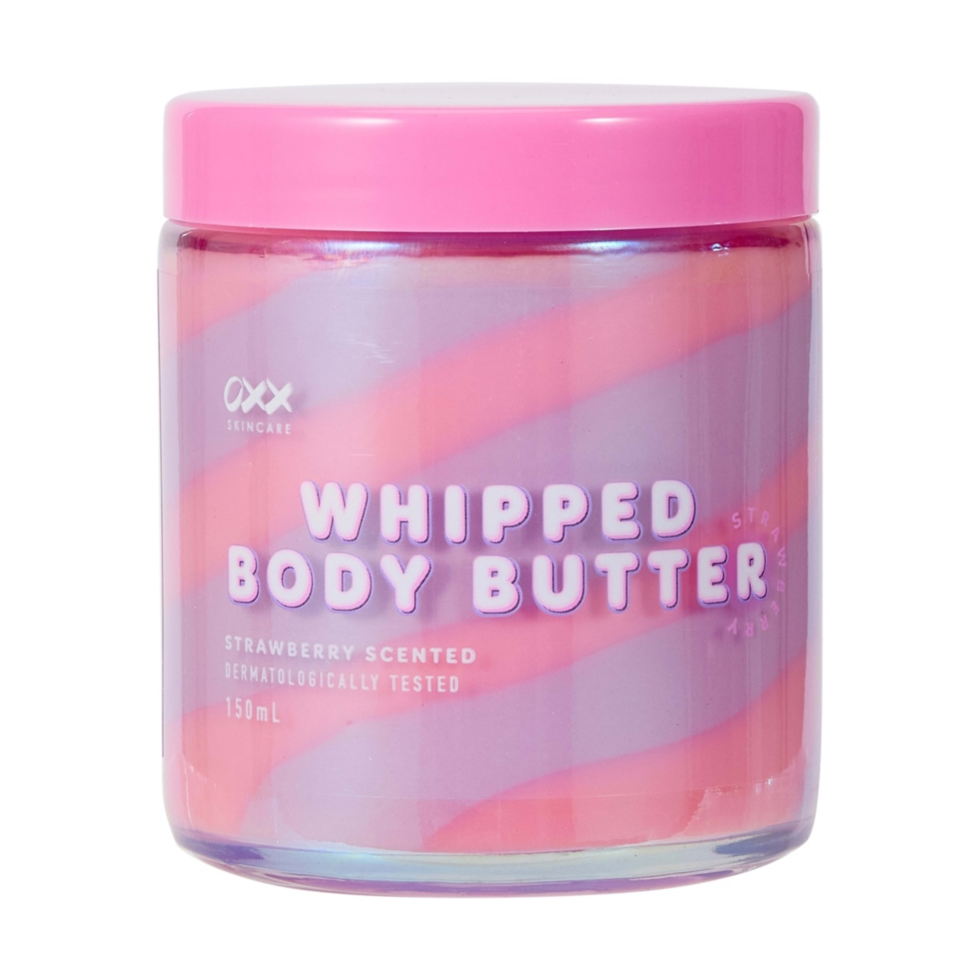 1 OXX Skincare Whipped Body Butter 150ml - Strawberry Scented