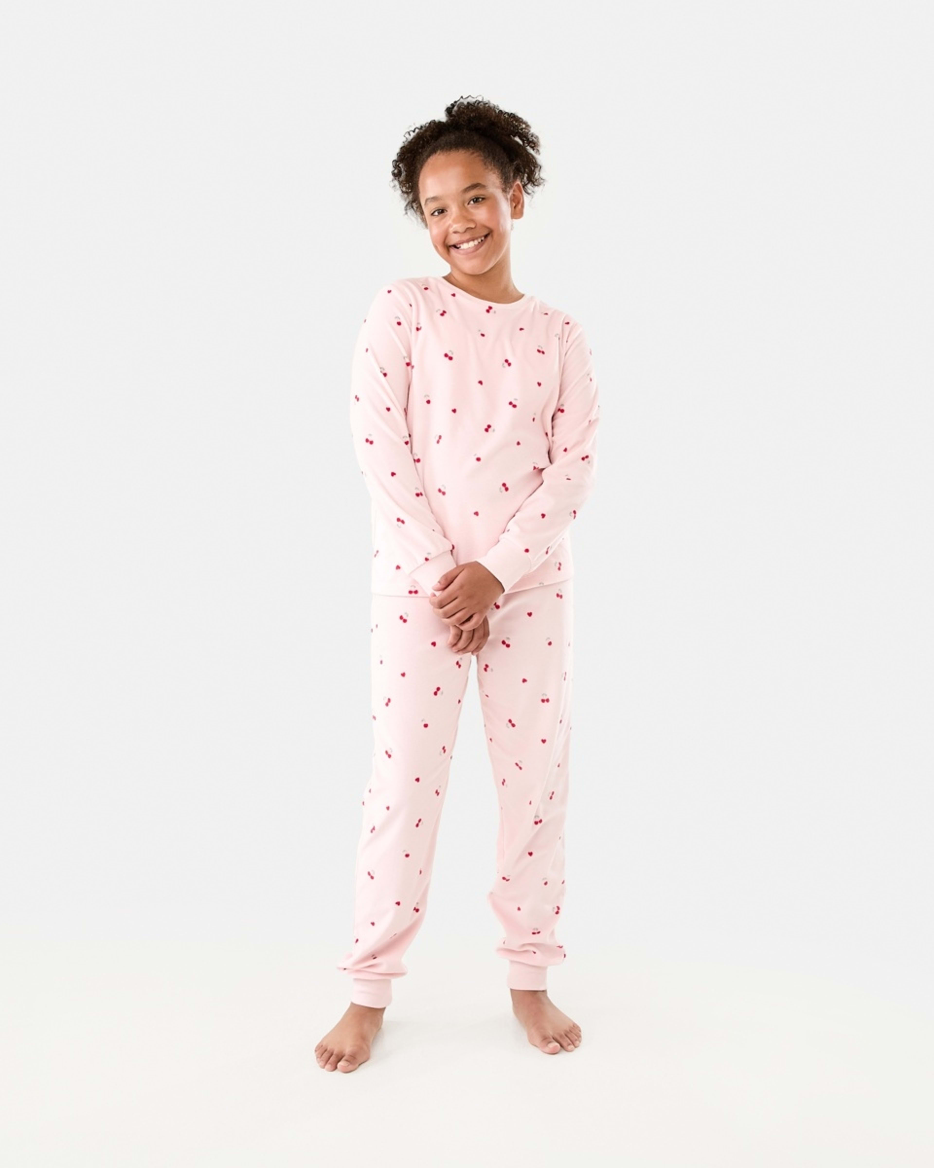 1 Super Soft Pyjama Set Pnk Cherry