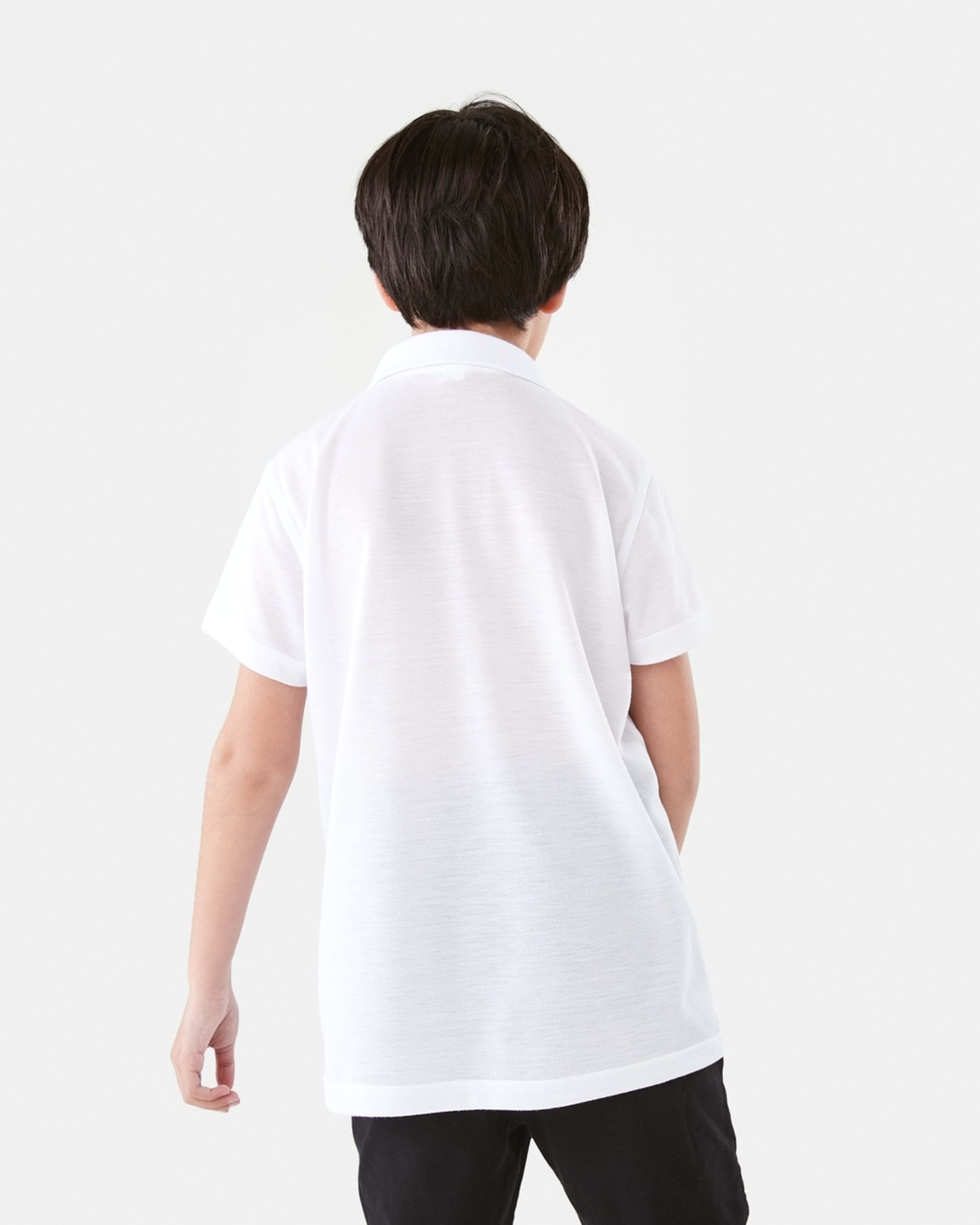 2 School Polo T-shirt White, 2 of 9