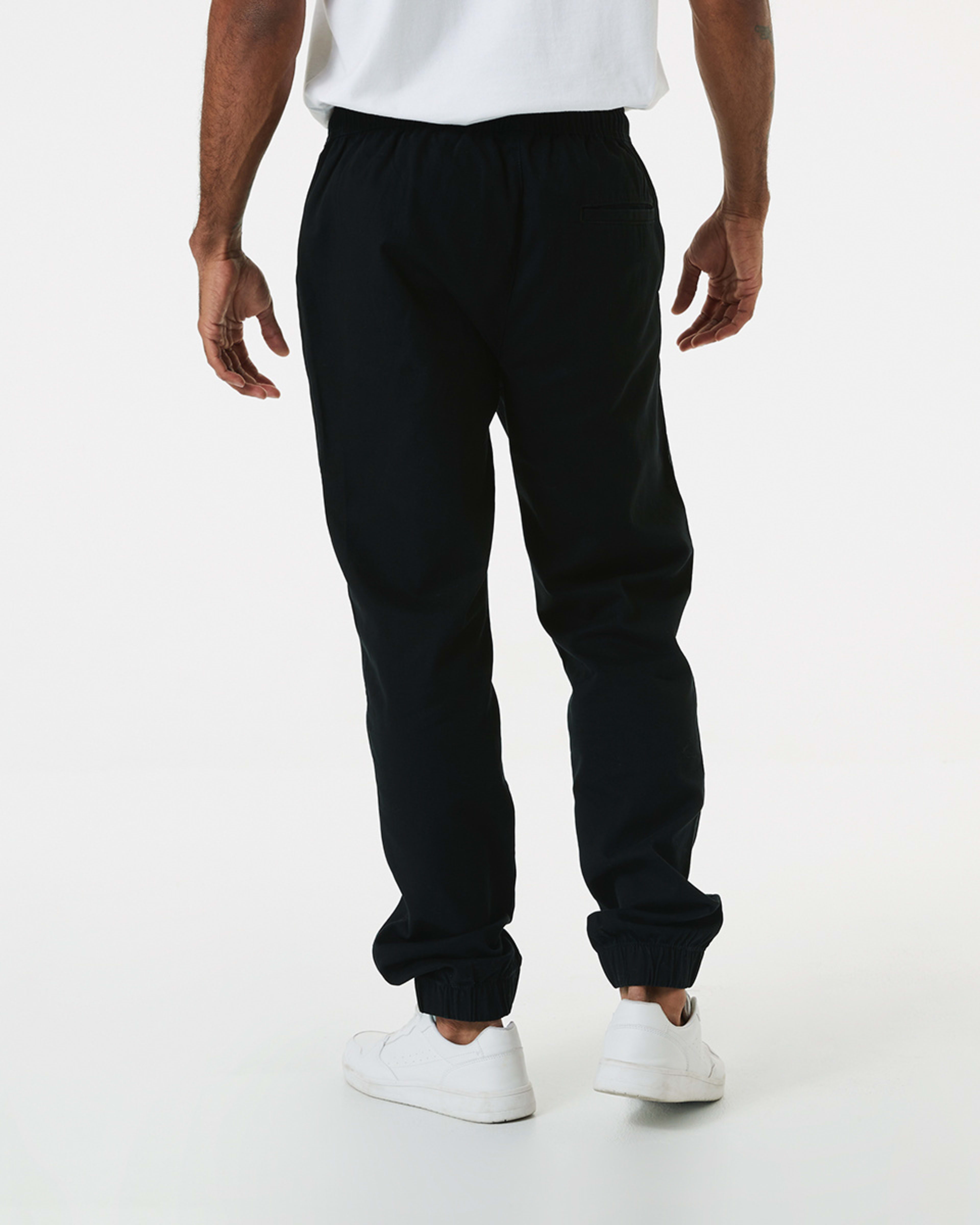 3 Elastic Waist Jogger Pants Black, 3 of 5
