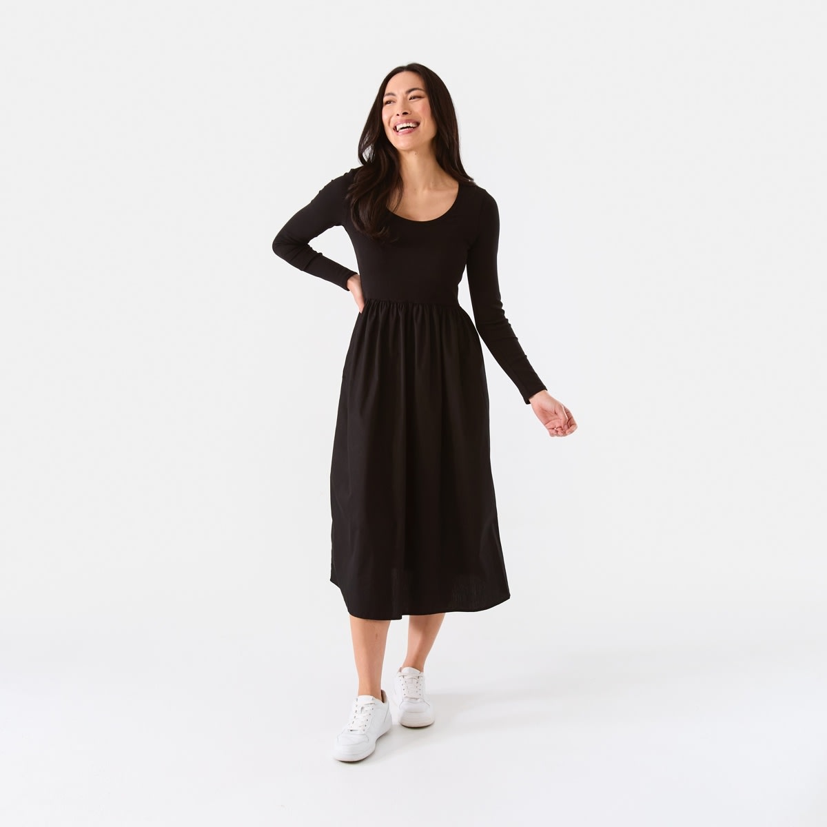 Kmart fashion long sleeve wrap dress