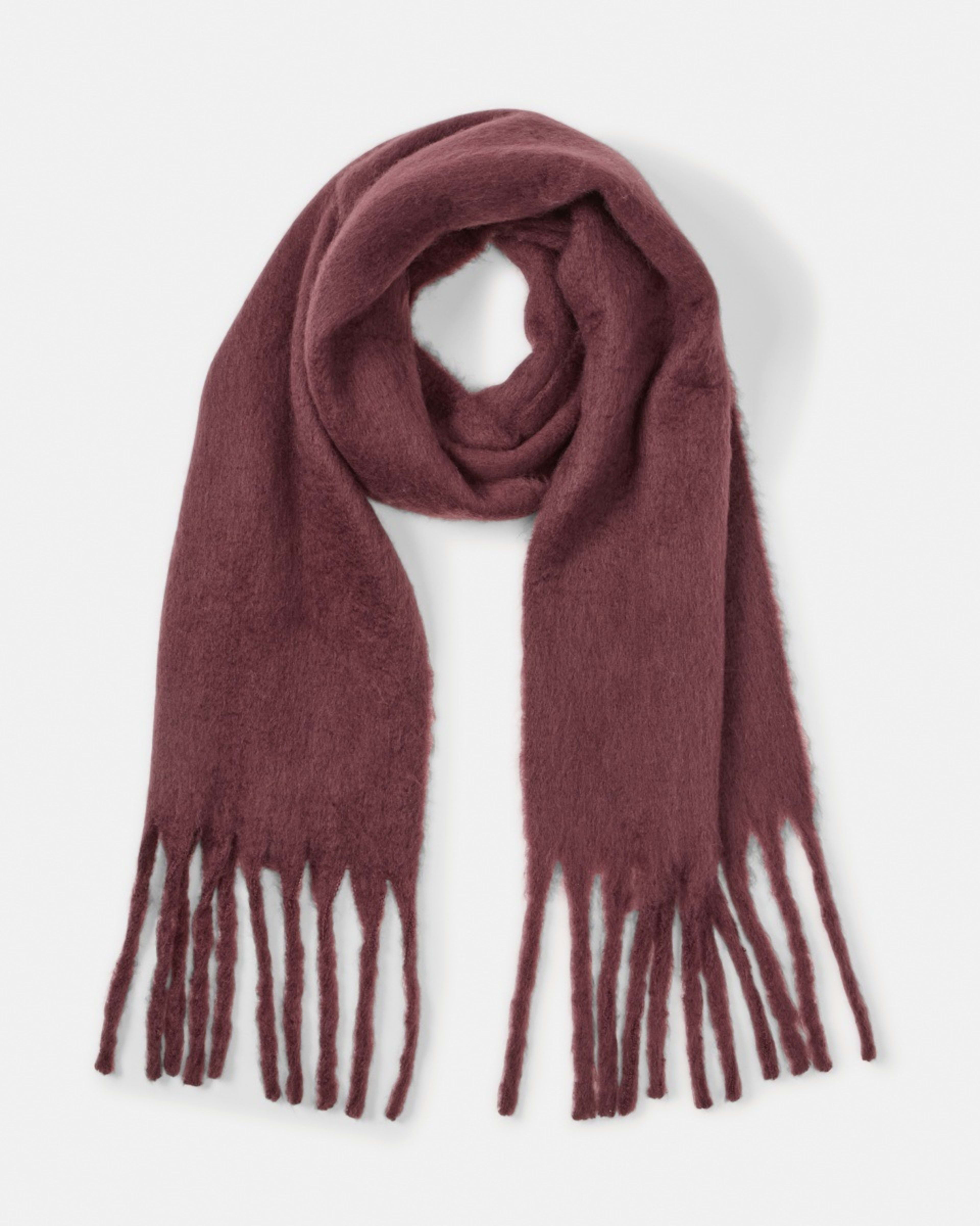 1 Fluffy Scarf Mulberry