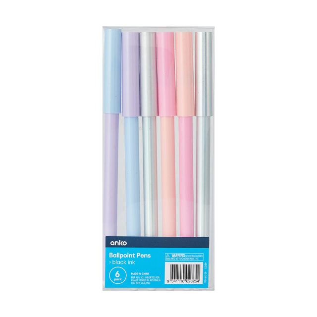 6 Pack Brush Markers - Pastels - Kmart