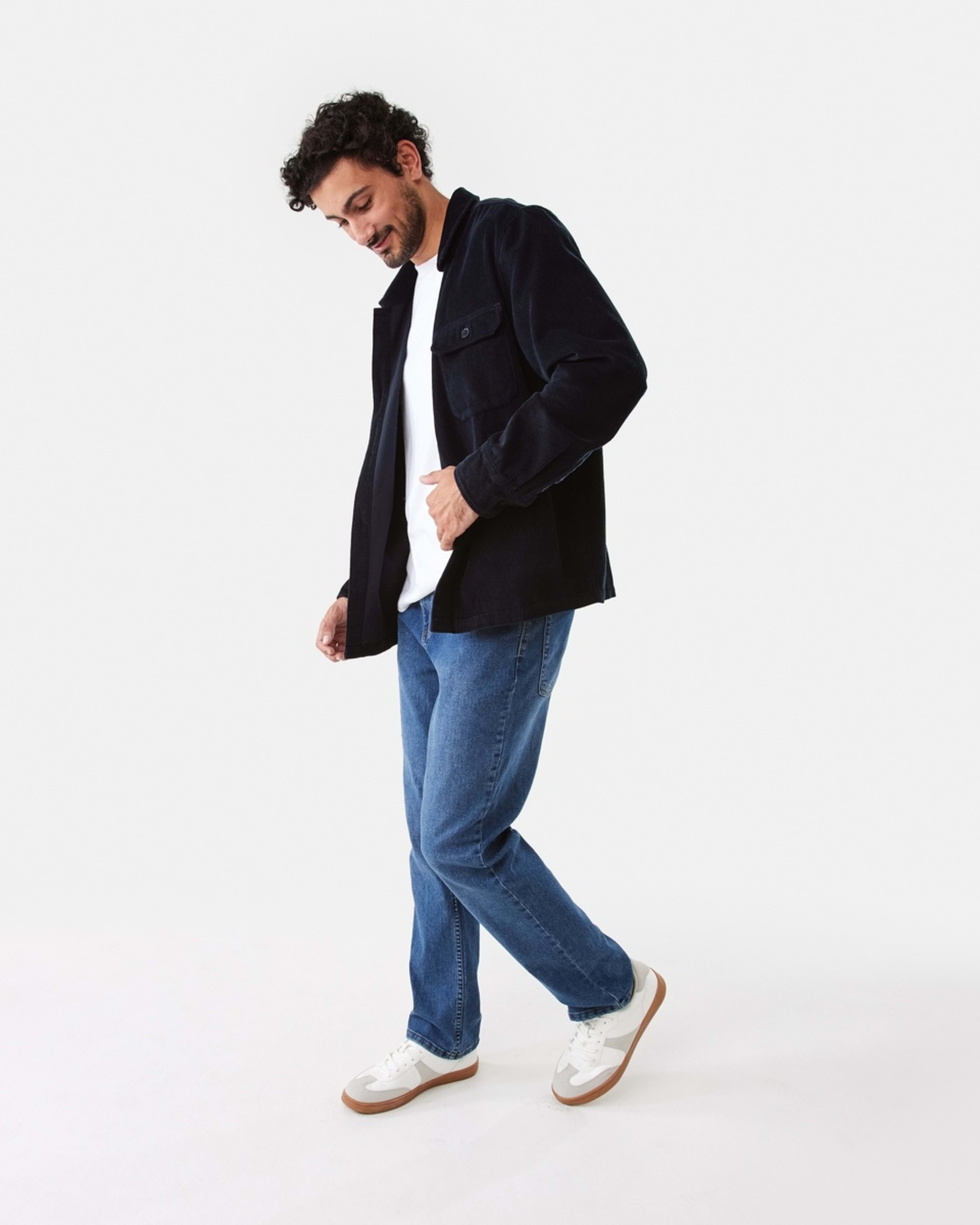 3 Long Sleeve Corduroy Overshirt Sky Cptn, 3 of 8