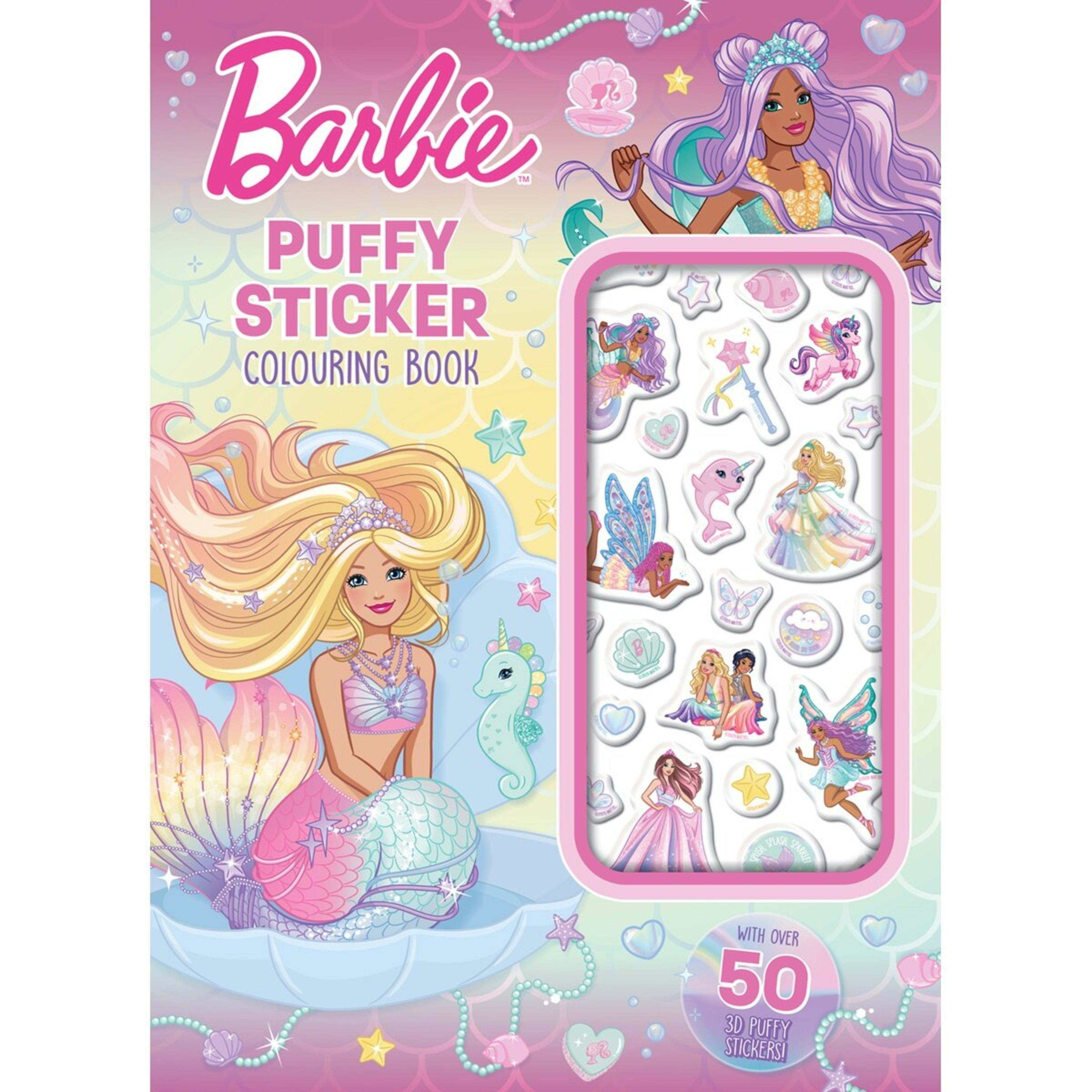 1 Barbie Puffy Sticker Colouring Book