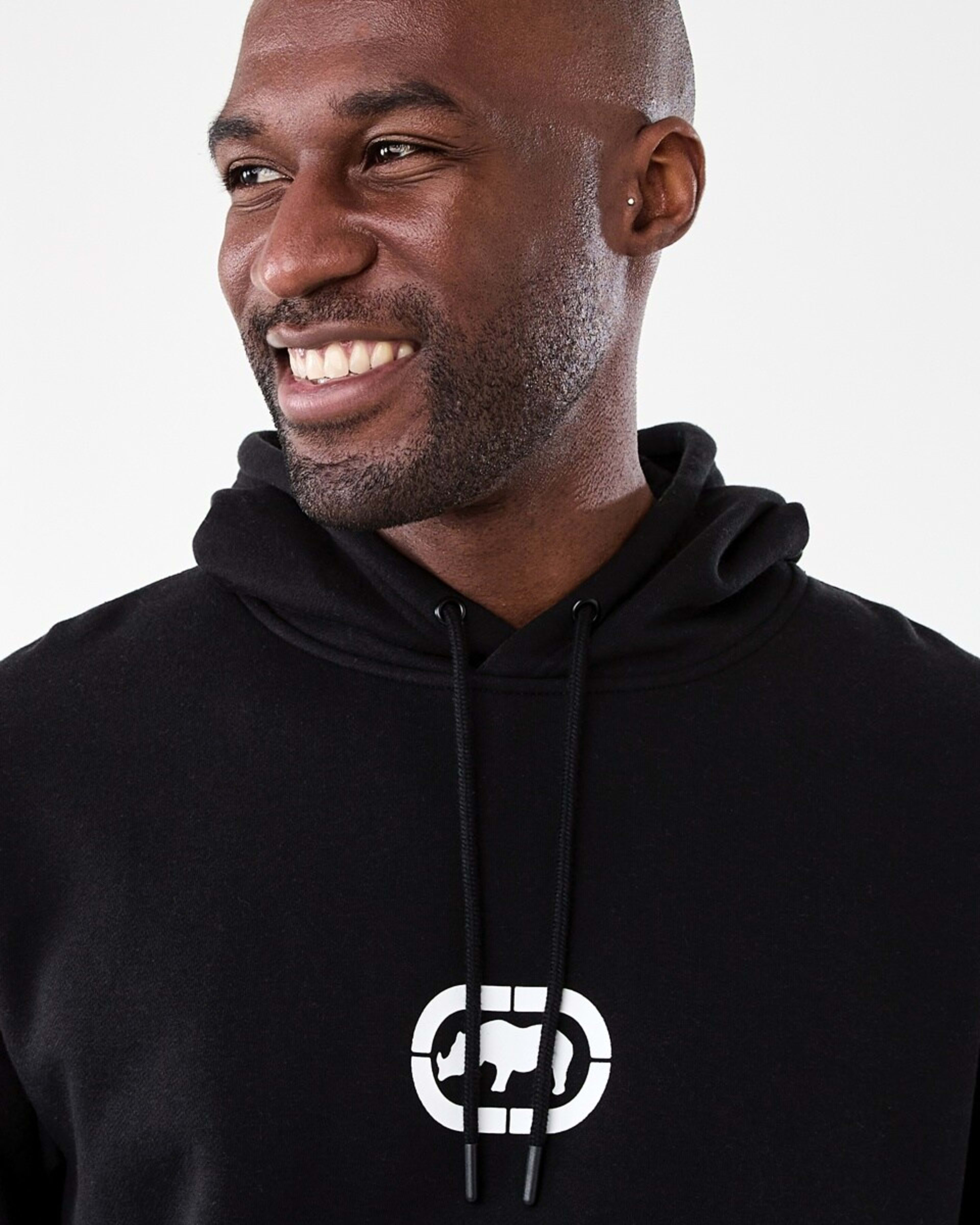 4 Ecko License Panelled Hoodie Black, 4 of 8