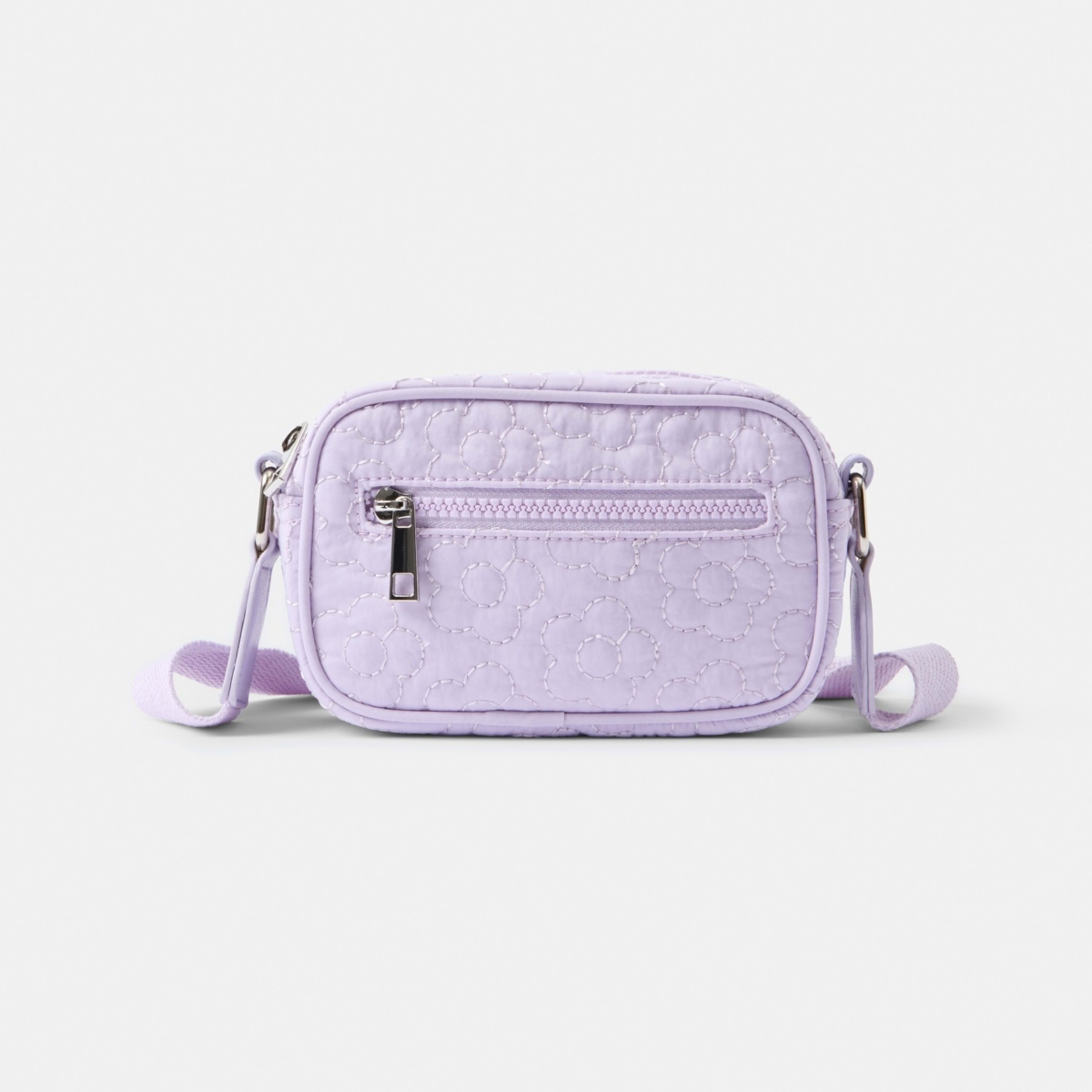 1 Mini Crossbody Bag Purple Flower, 1 of 3