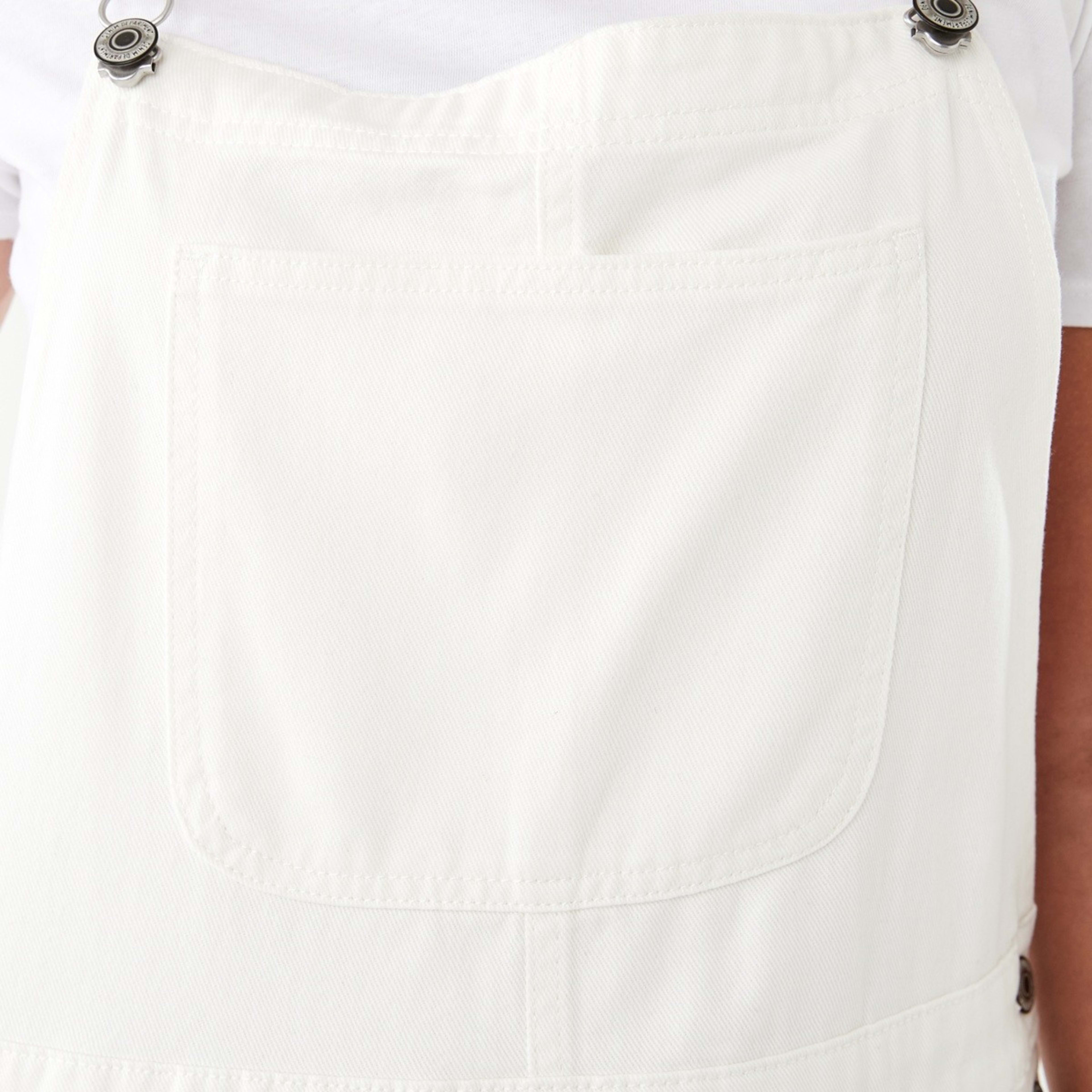 6 Sleeveless Cargo Dungarees Ecru, 6 of 8