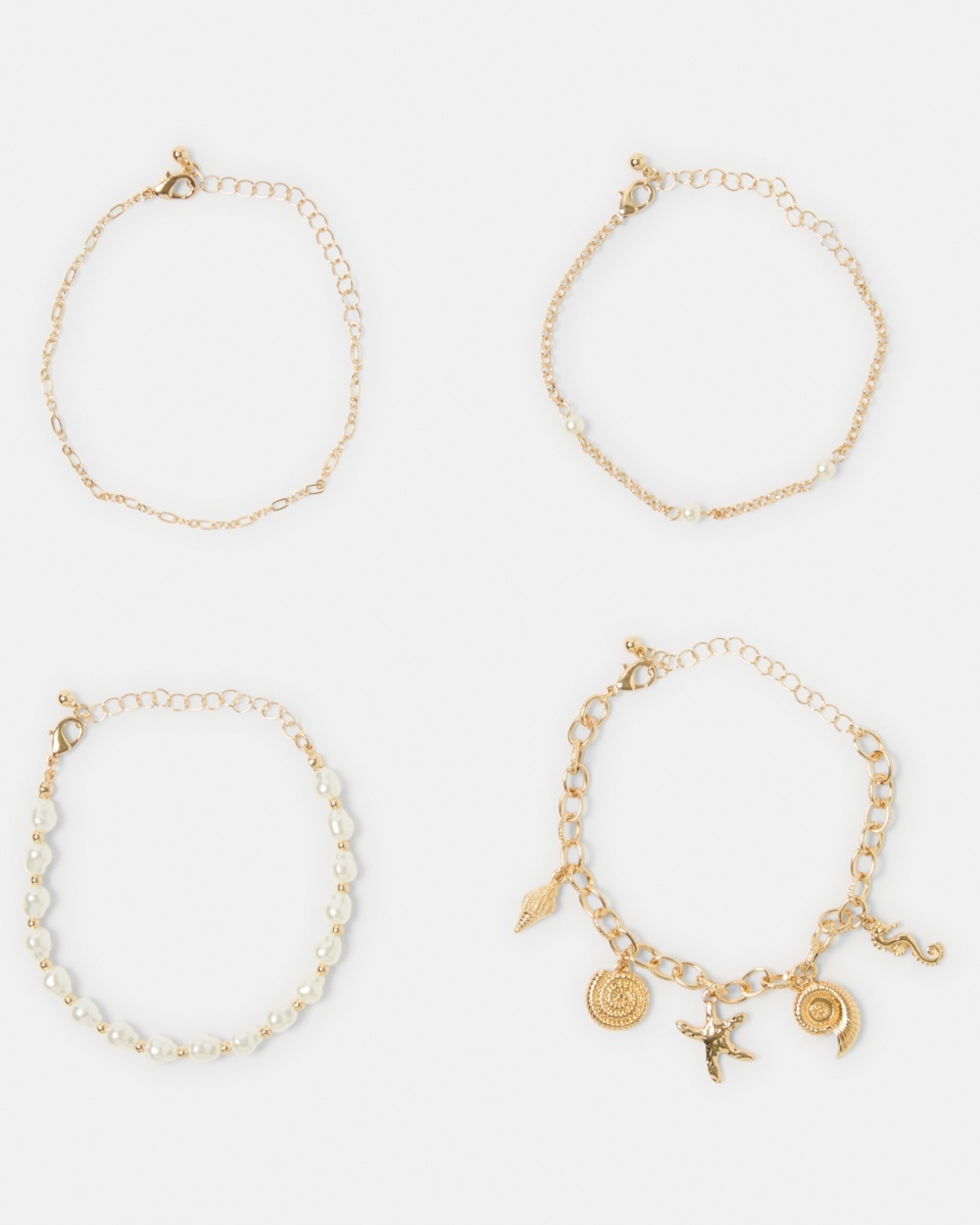 1 Multipack Beach Bracelet - Gold Tone Gold