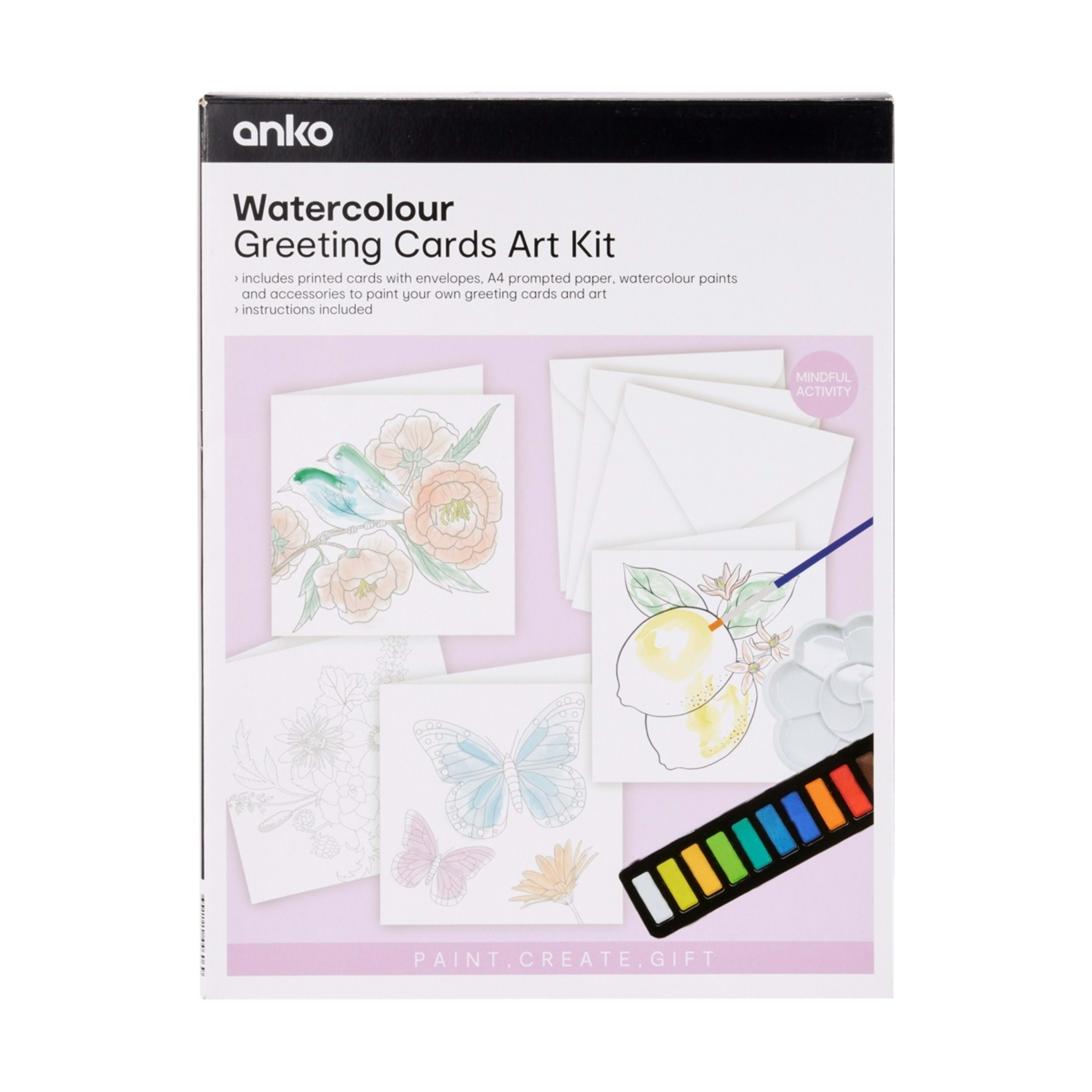 1 Watercolour Greeting Cards Art Kit, 1 of 10