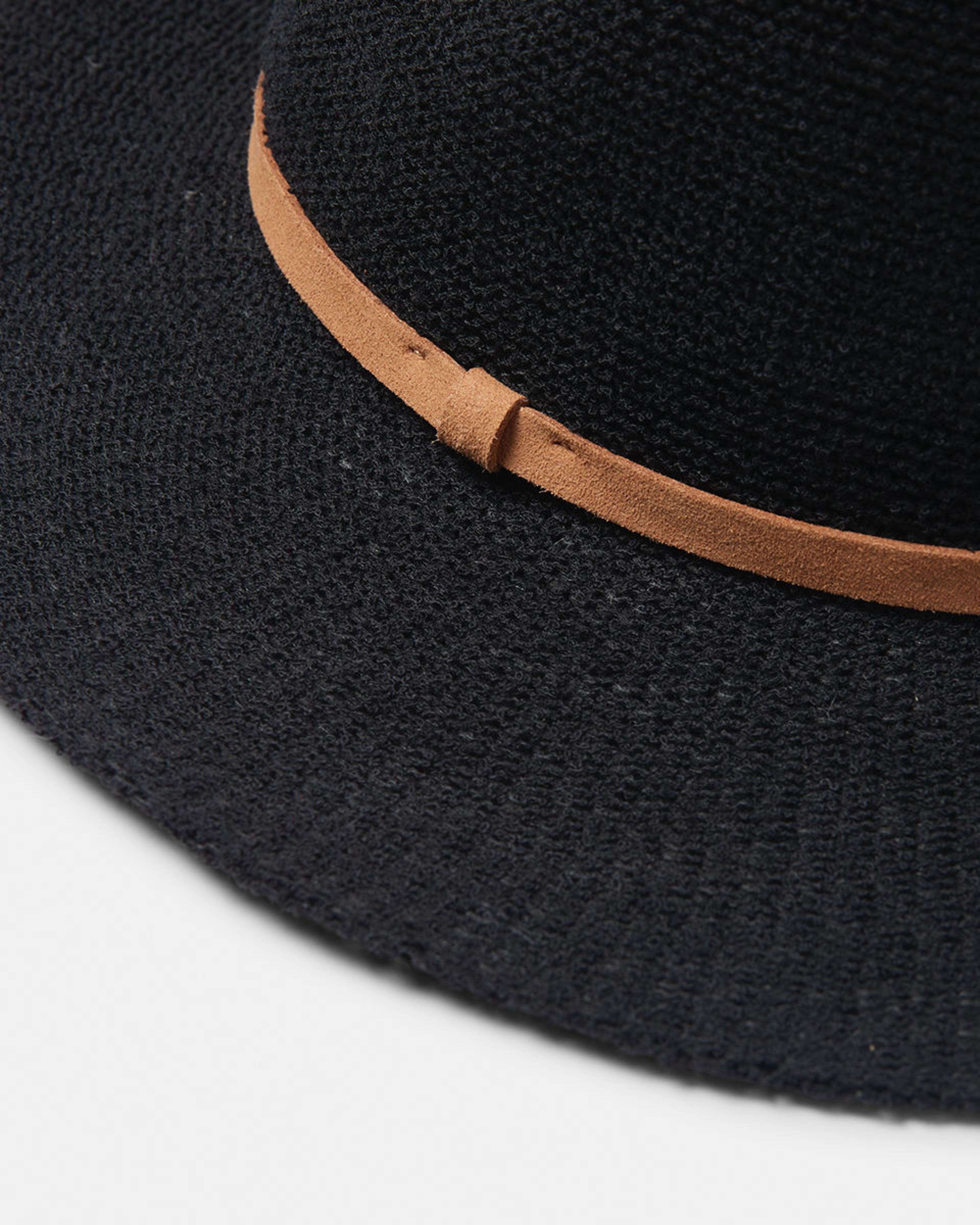 2 Woven Fedora Hat Black, 2 of 4