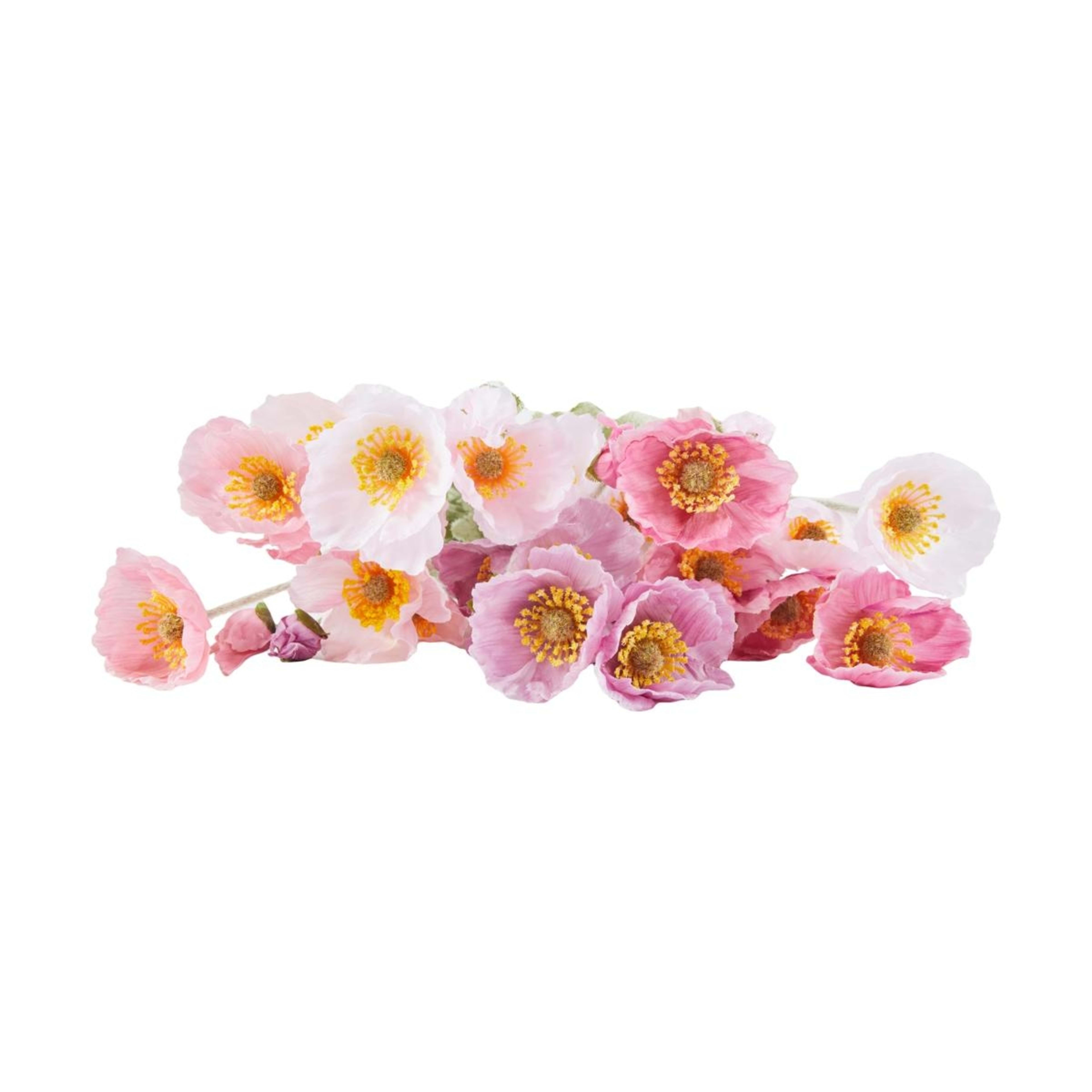 2 Artificial Pastel Poppies Bunch, 2 of 4