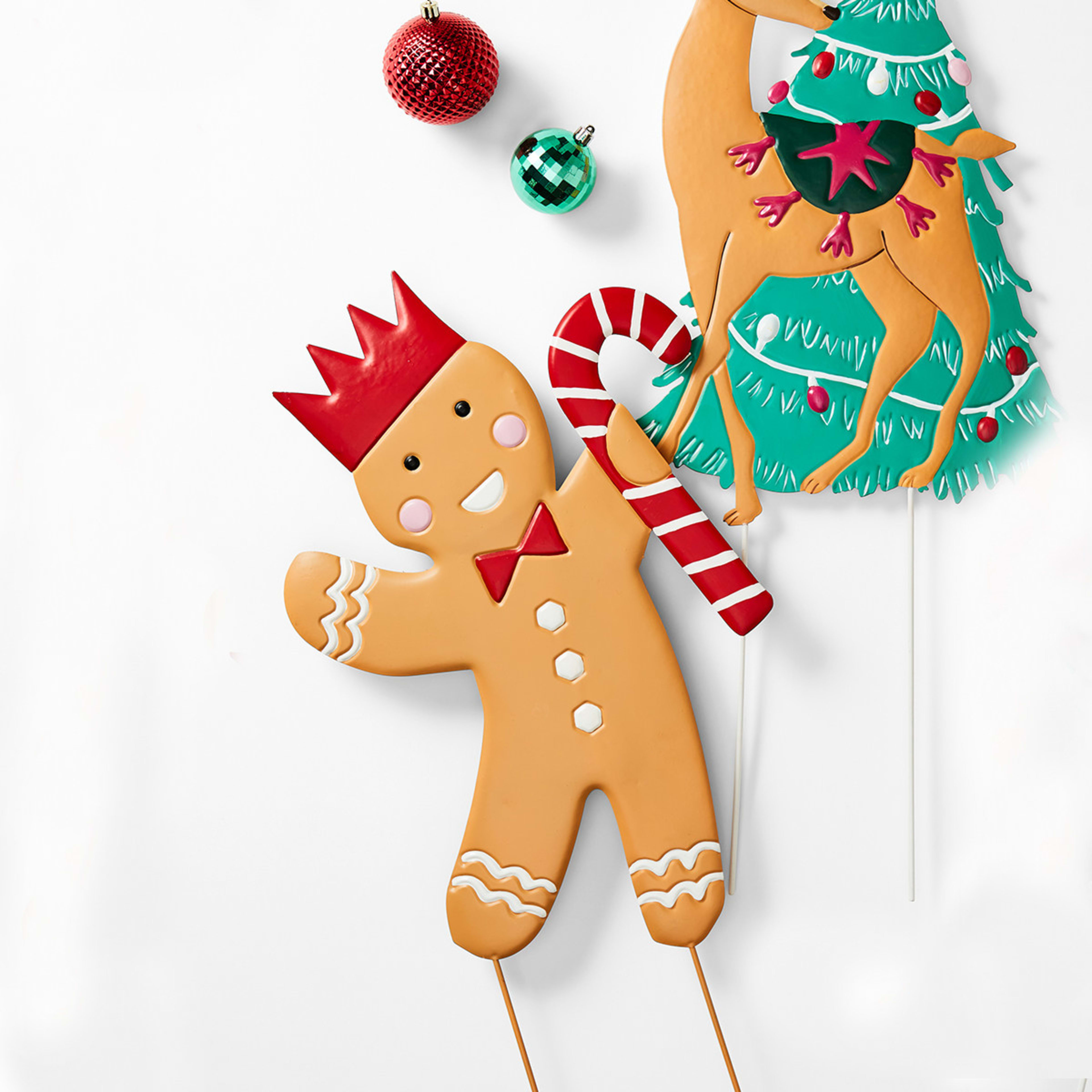 Gingerbread Garden Stake Large Kmart