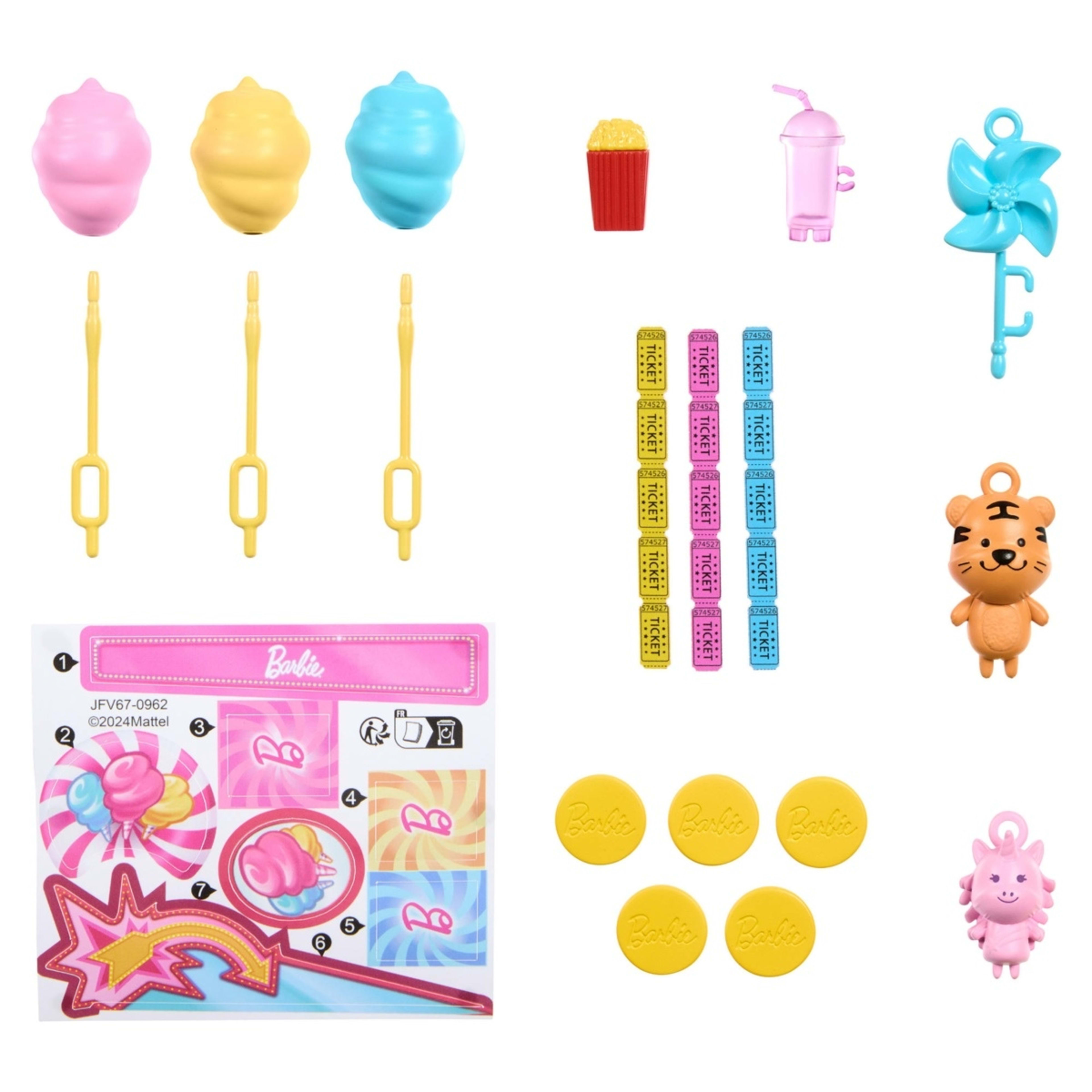 3 Barbie Mysteries: Beach Detectives Barbie 'Malibu' Treats and Game Booth Playset, 3 of 5
