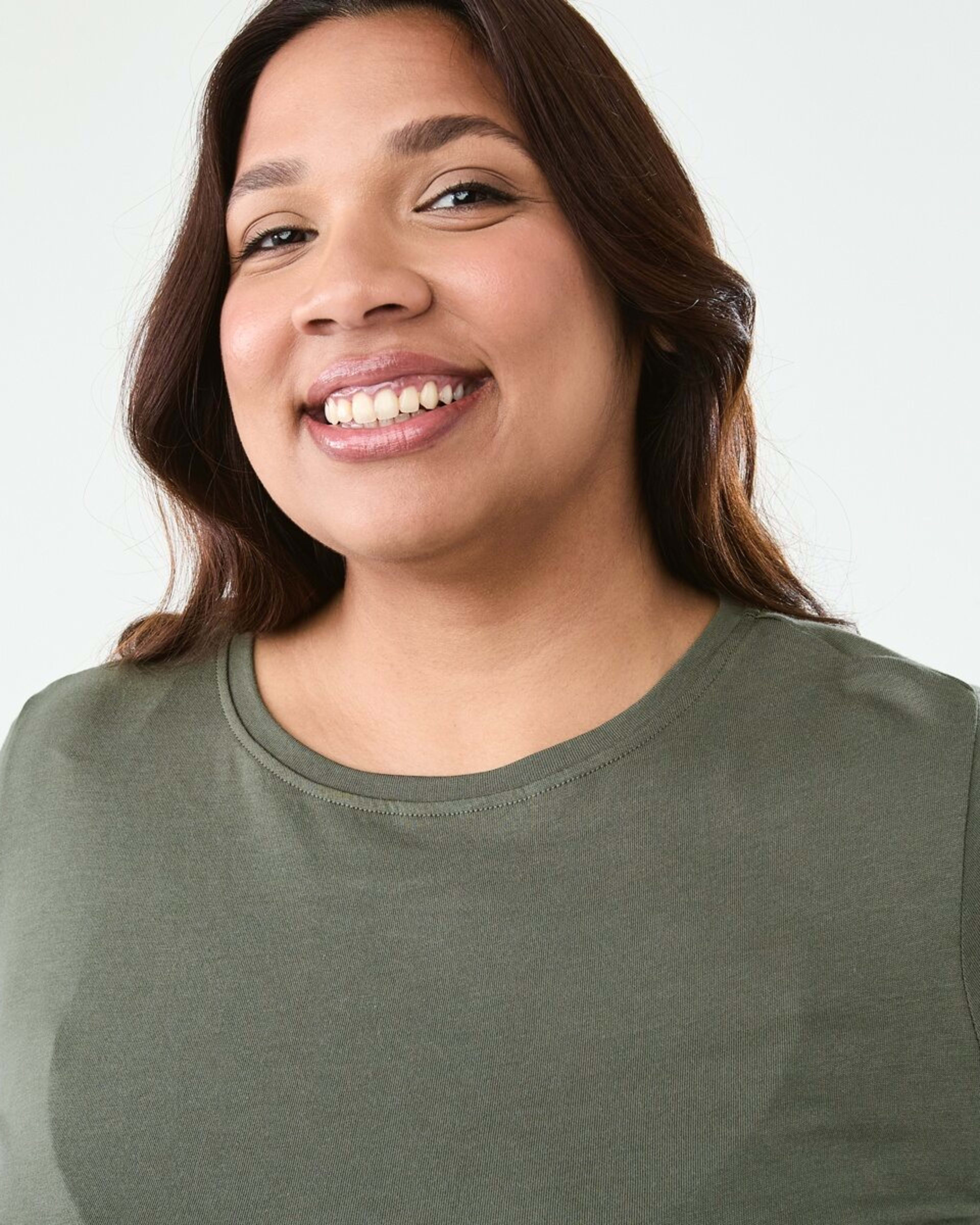 4 Curve Short Sleeve Waist Tie Midi Dress Grn Olive, 4 of 7