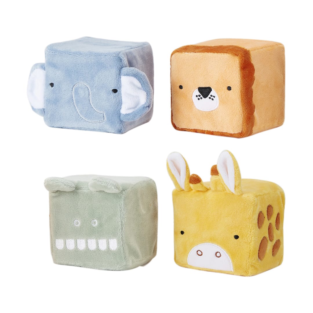 4 Pack Plush Blocks Kmart