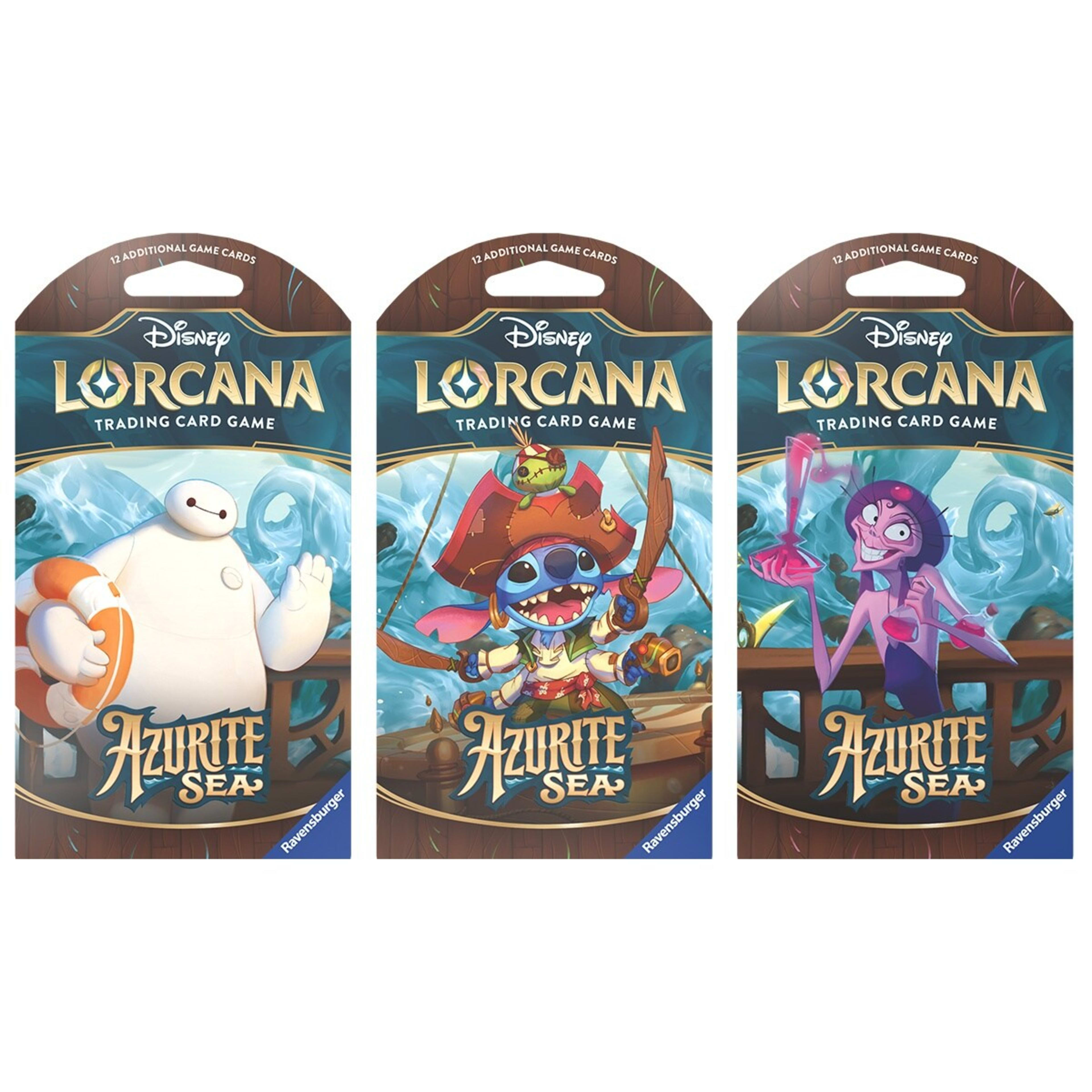 1 Disney Lorcana Trading Card Game: Azurite Sea Booster Pack - Assorted
