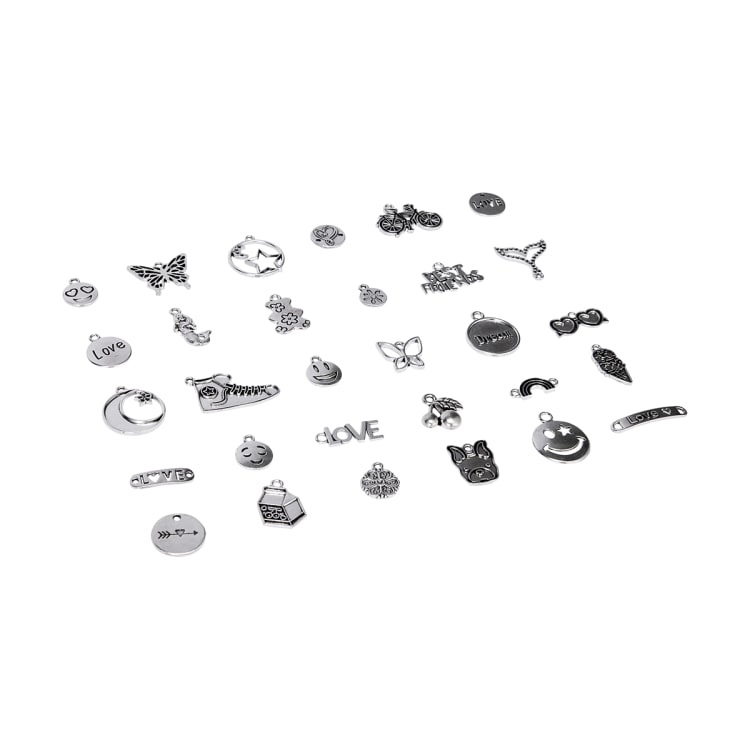 Make Your Own Charms and Beads Necklace and Bracelets Set Kmart