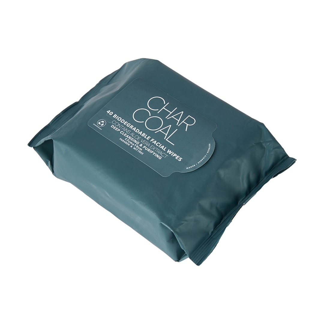 40 Pack Deep Cleansing & Purifying Biodegradable Facial Wipes
