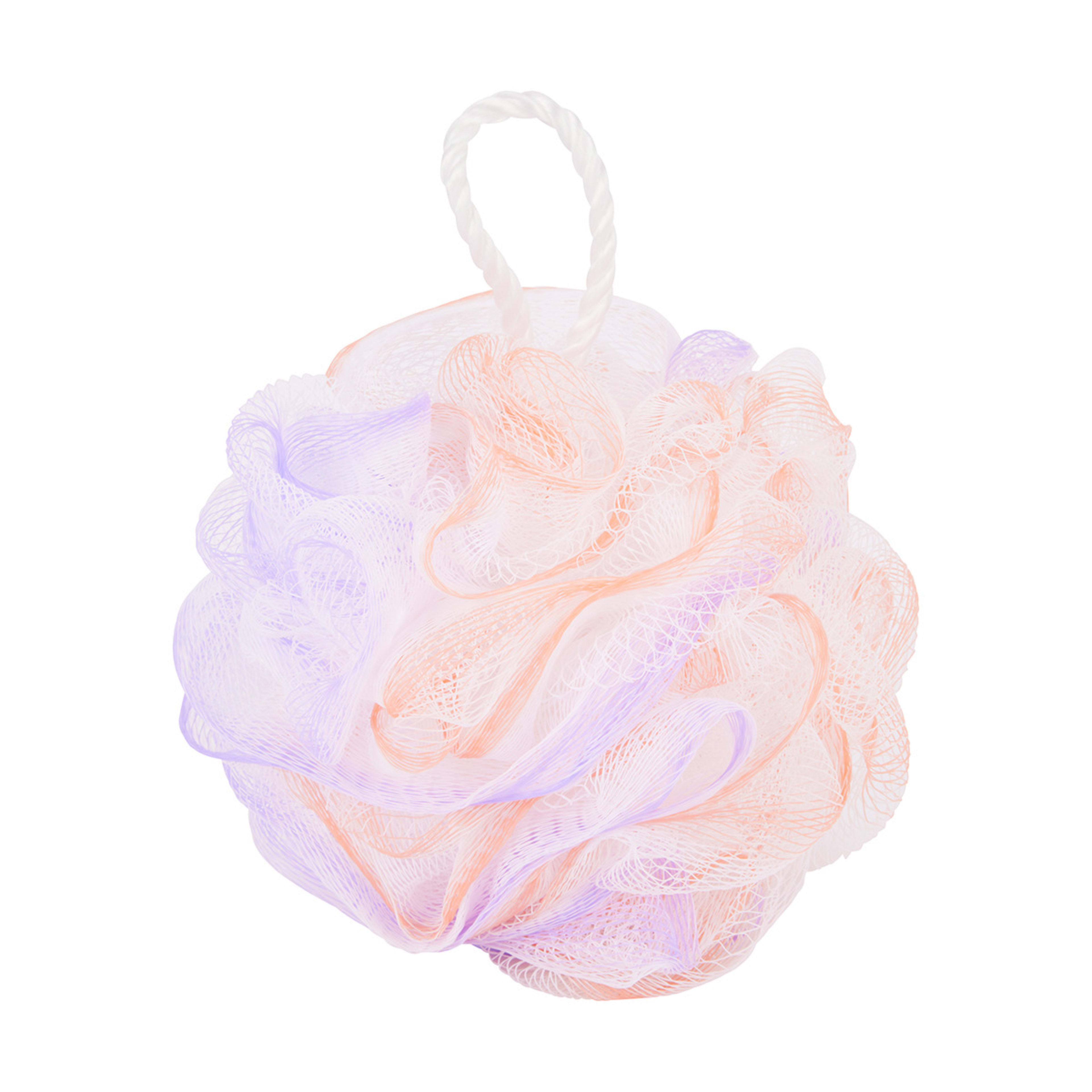 1 OXX Bodycare Bath Puff - Lilac and Peach