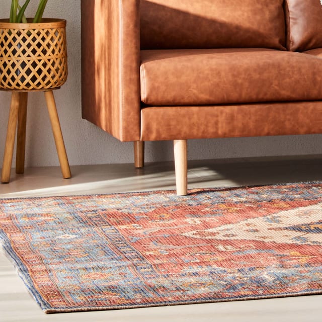 Cleo Rug Red, Extra Large 270cm x 180cm Kmart