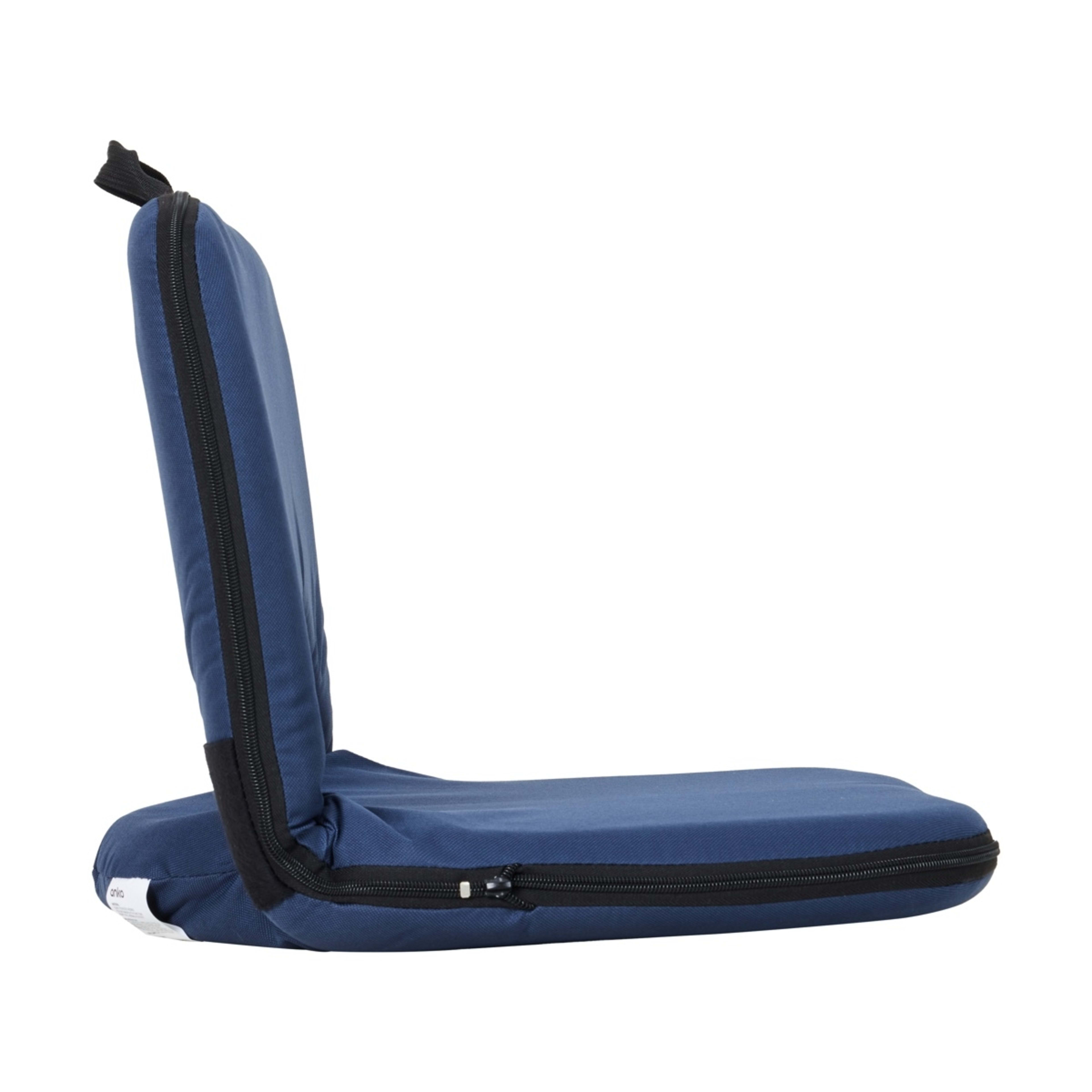 3 Square Cushion Recliner - Navy, 3 of 8