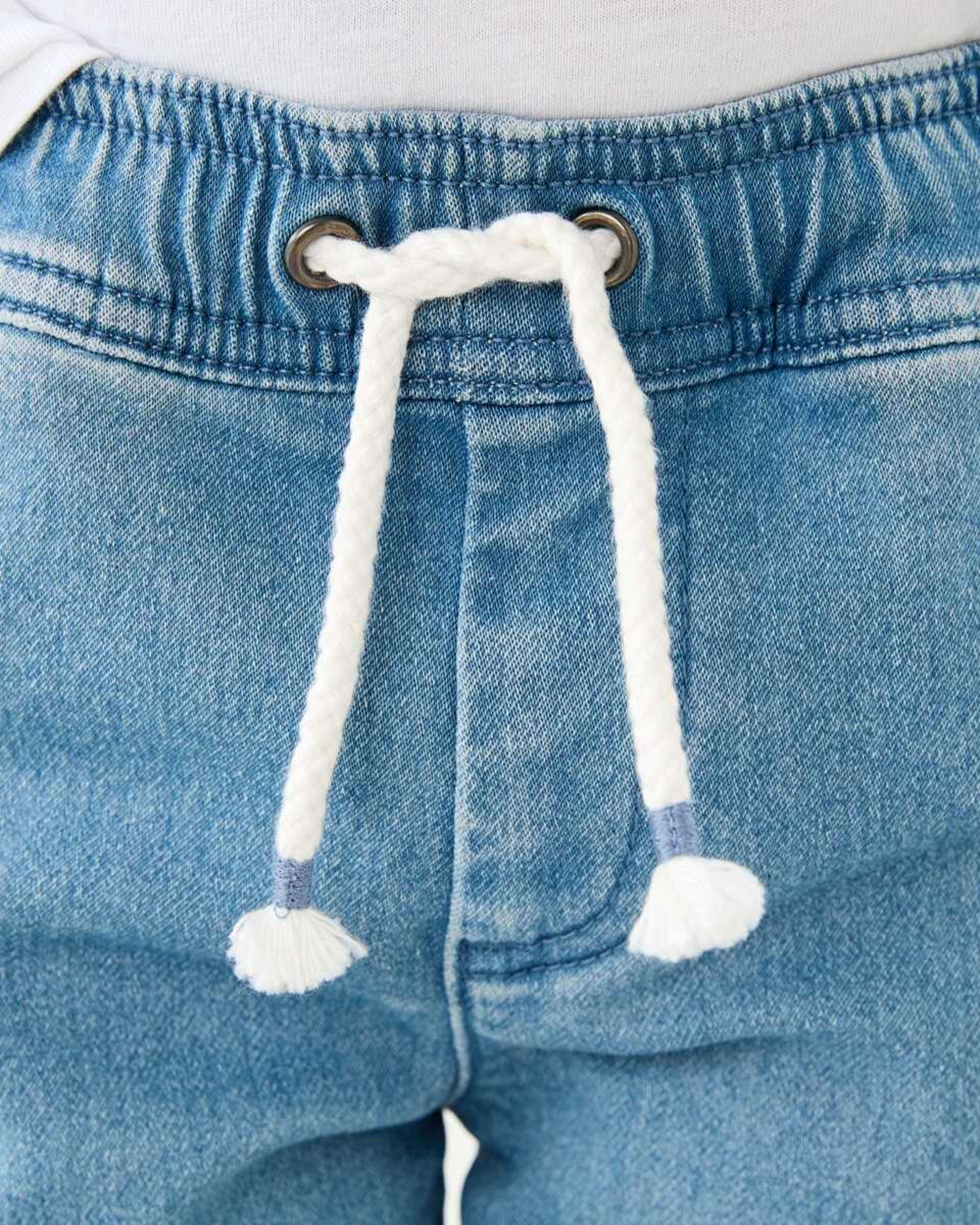 3 Knit Denim Jeans Light Wash, 3 of 9