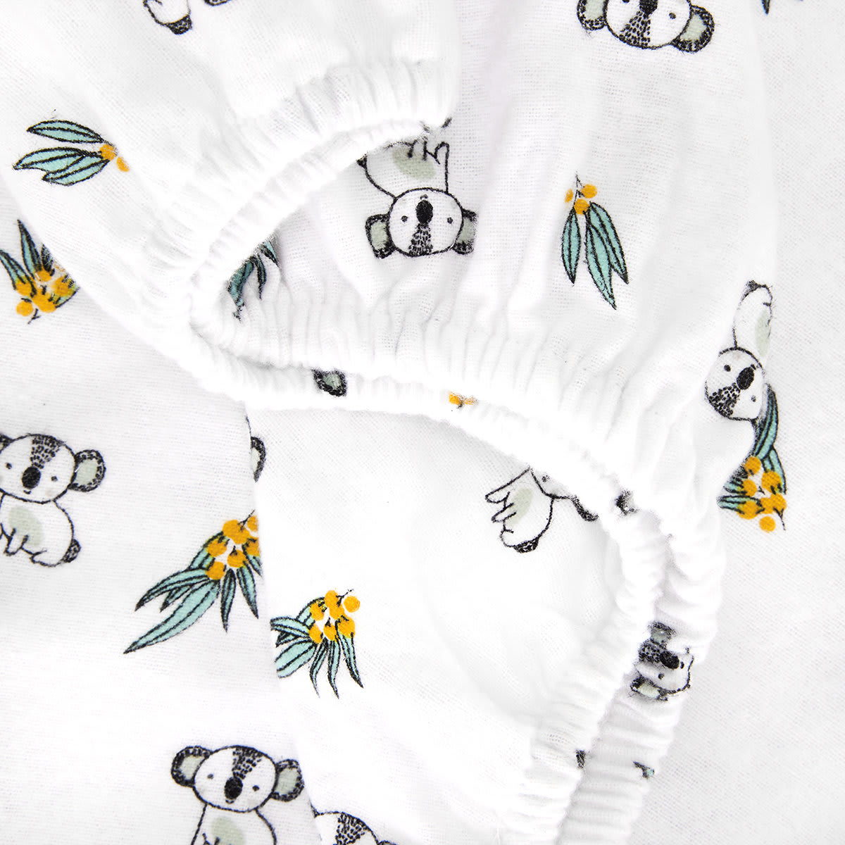 2 Pack Flannelette Cotton Fitted Cot Sheets Koala Kmart NZ